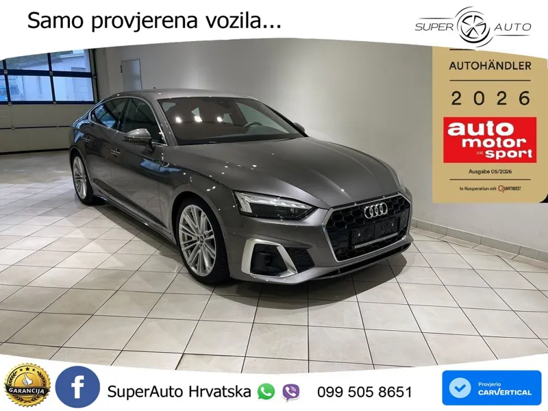 Audi A5 Sportback  40 TFSI (204 KS) S tronic LED+GR SJED+ACC