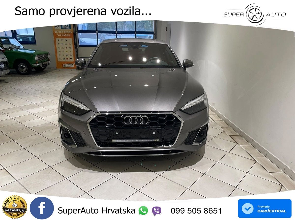 Audi A5 Sportback  40 TFSI (204 KS) S tronic LED+GR SJED+ACC