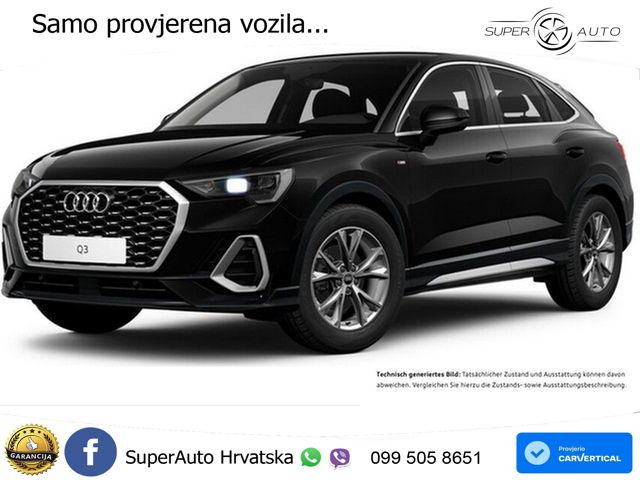 Audi Q3 Sportback 35 TDI (150 KS) S tronic S line LED+GR SJED+ACC