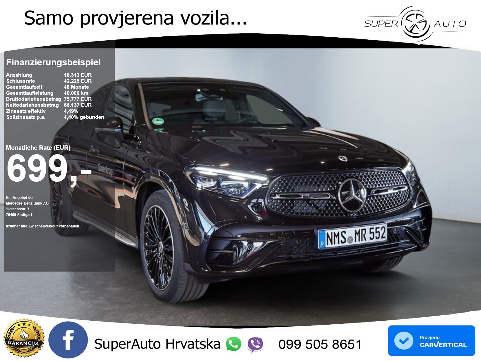 Mercedes GLC Coupe 450d (367 KS) 4MATIC 9G-TRONIC AMG ACC+GR SJED+360+PANO