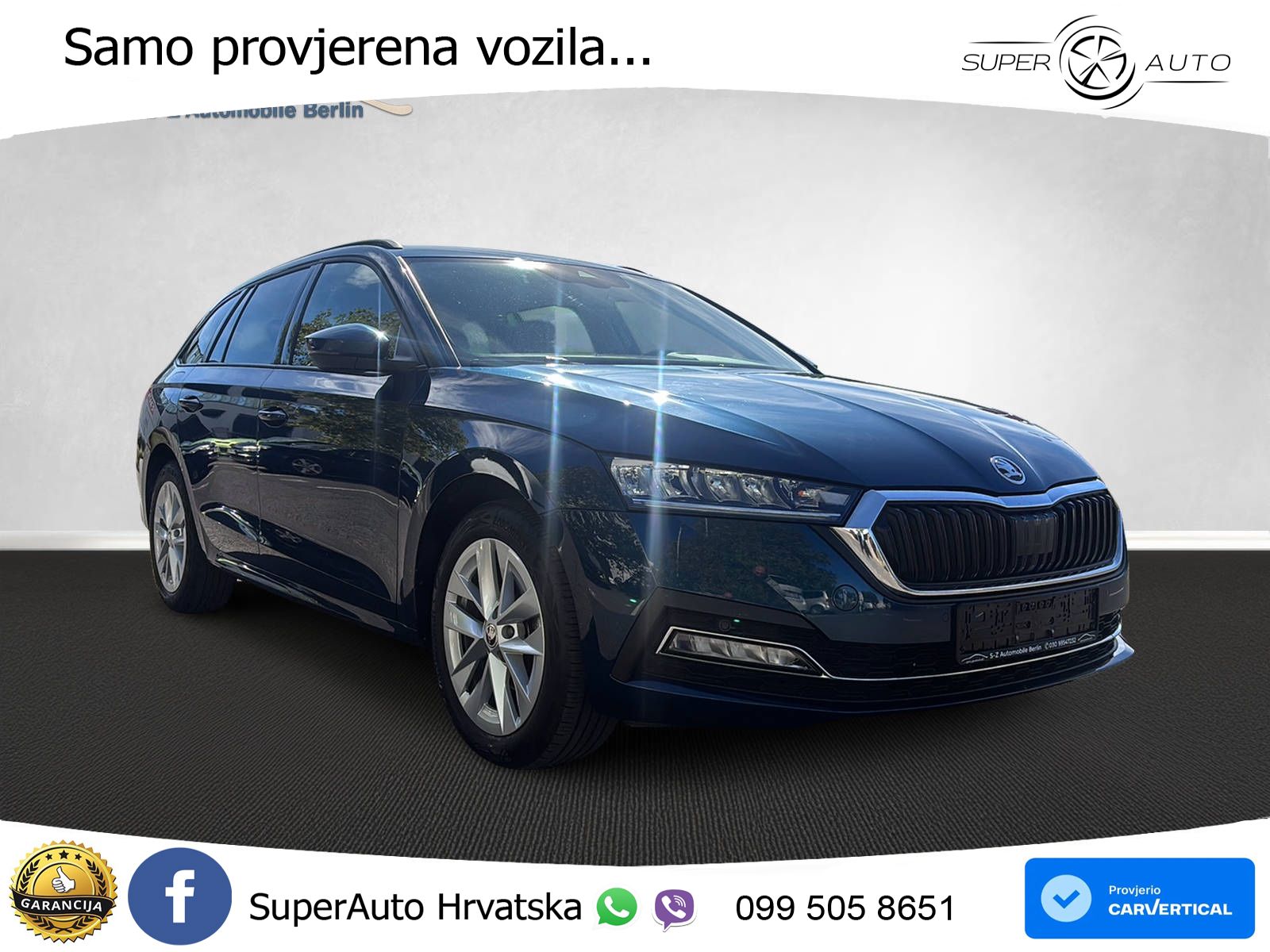 Škoda Octavia Combi 2.0 TDI (150 KS) DSG LED+GR SJED+ACC