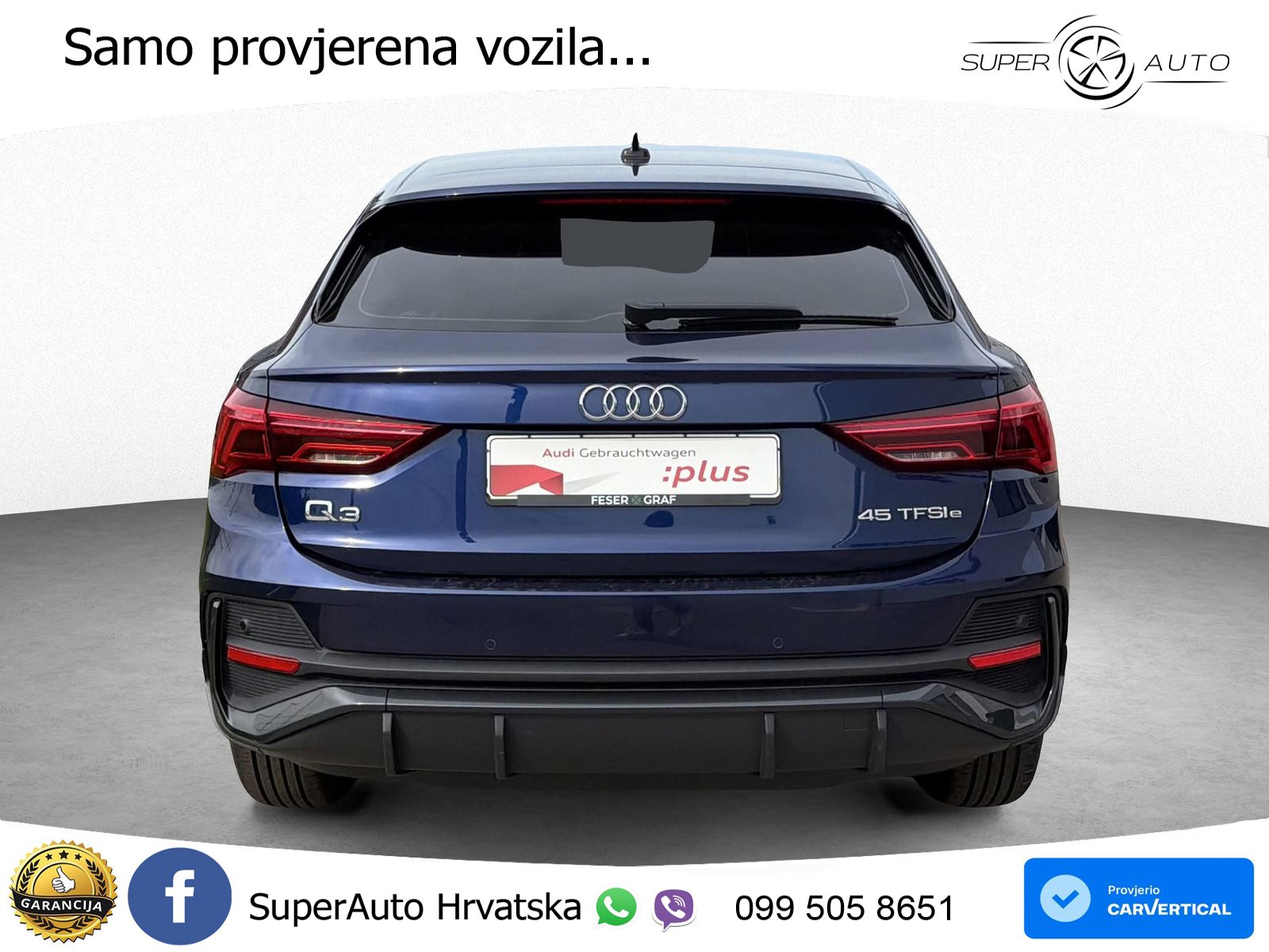 Audi Q3 Sportback 45 TFSIe (245 KS) S tronic LED+GR SJED+ACC