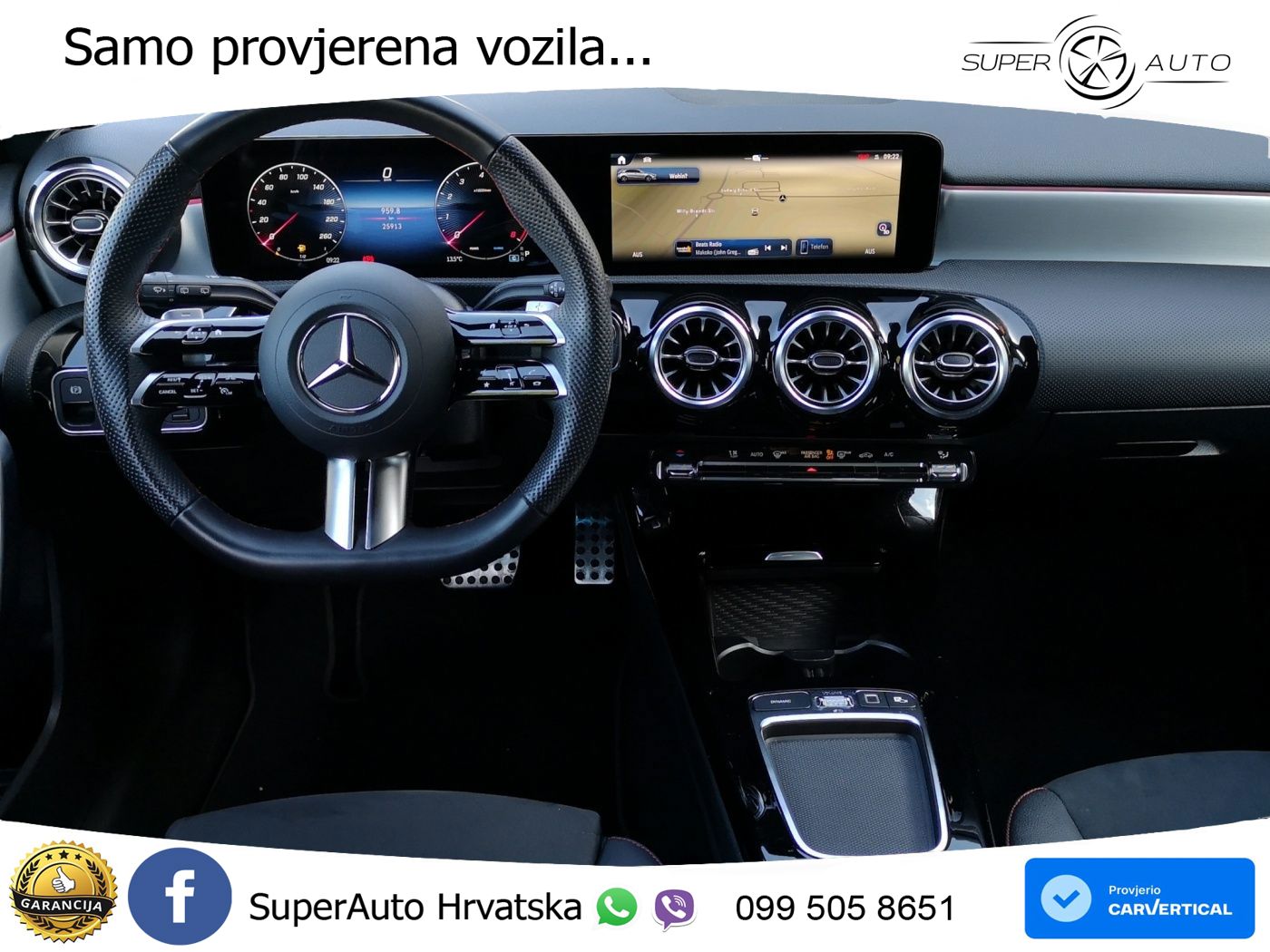 Mercedes-Benz A 180 7G-DCT AMG LED+GR SJED+ACC