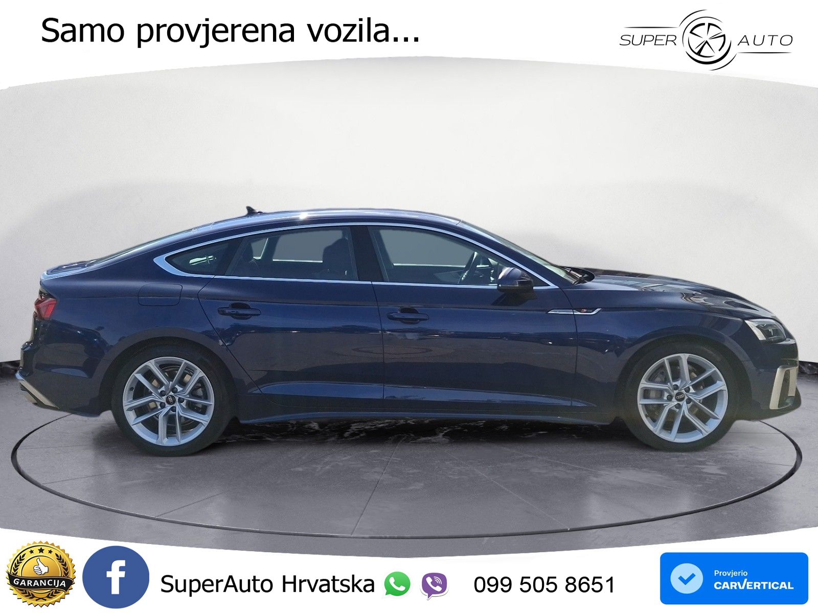 Audi A5 Sportback  40 TFSI (204 KS) quattro S tronic S line LED+GR SJED+ACC