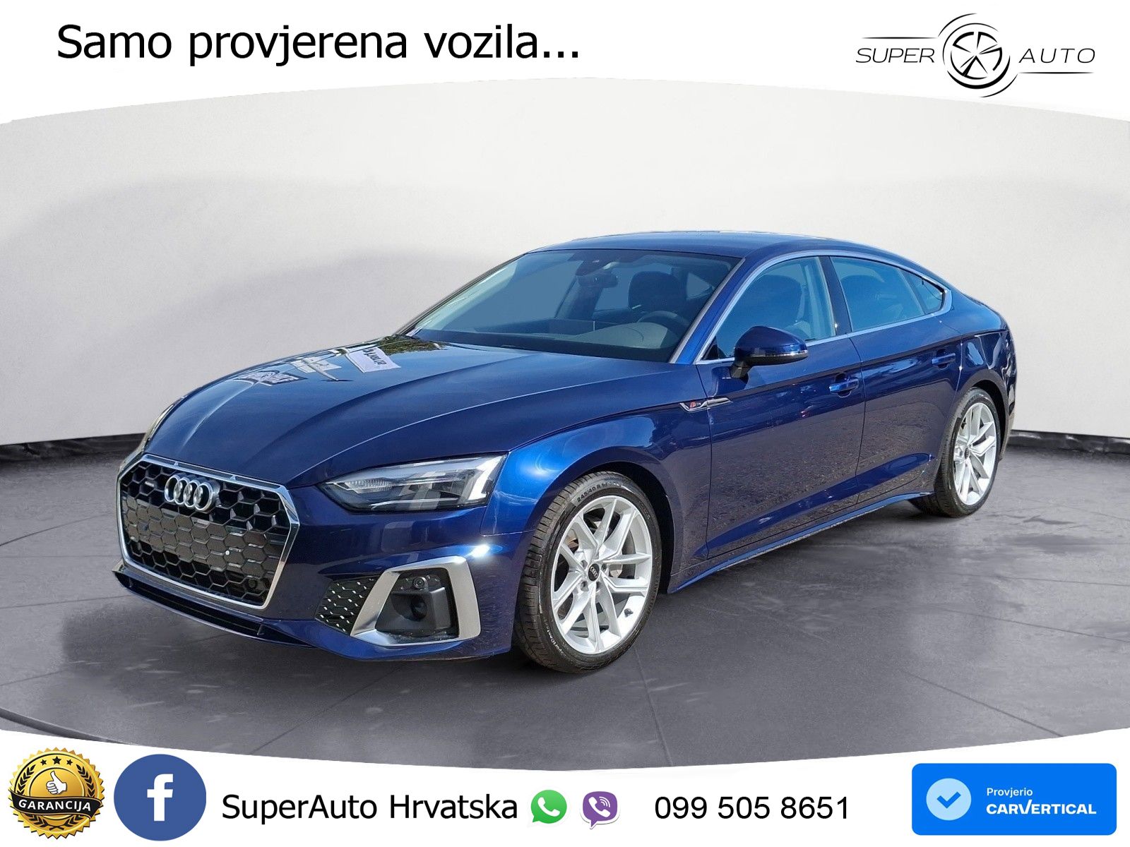 Audi A5 Sportback  40 TFSI (204 KS) quattro S tronic S line LED+GR SJED+ACC