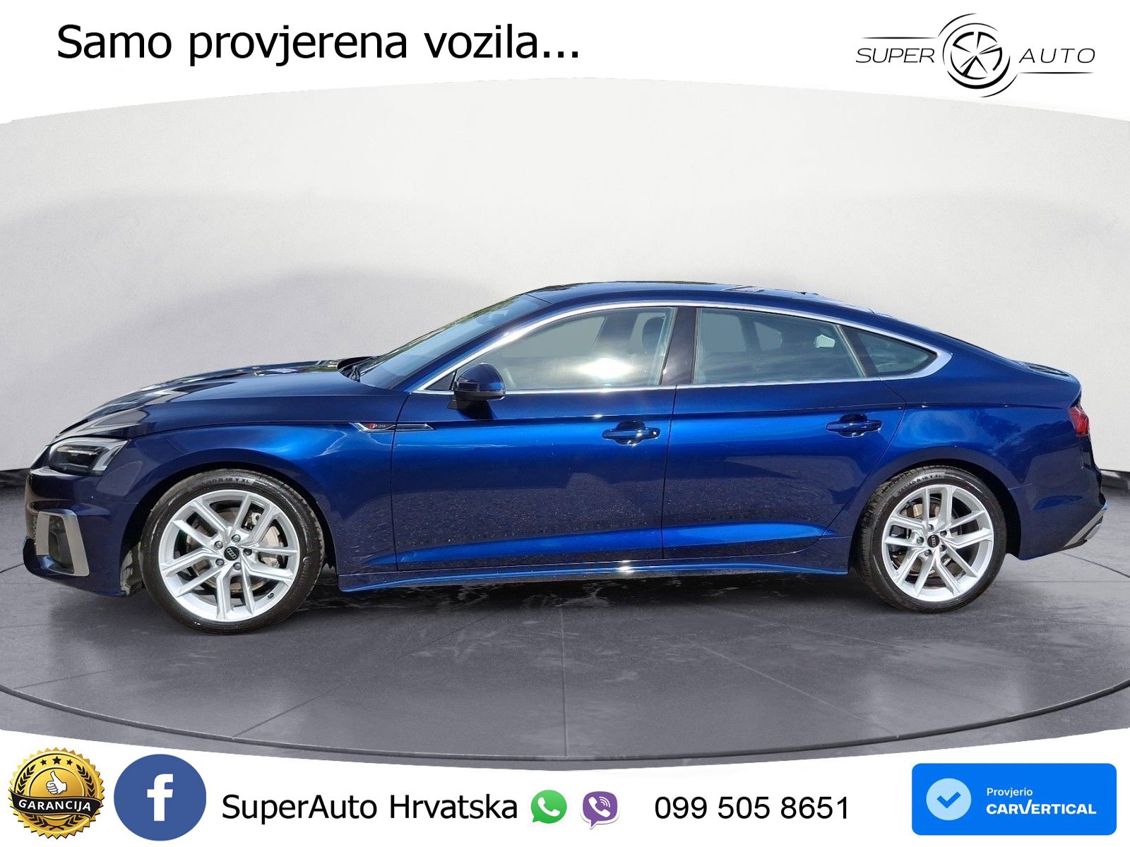 Audi A5 Sportback  40 TFSI (204 KS) quattro S tronic S line LED+GR SJED+ACC