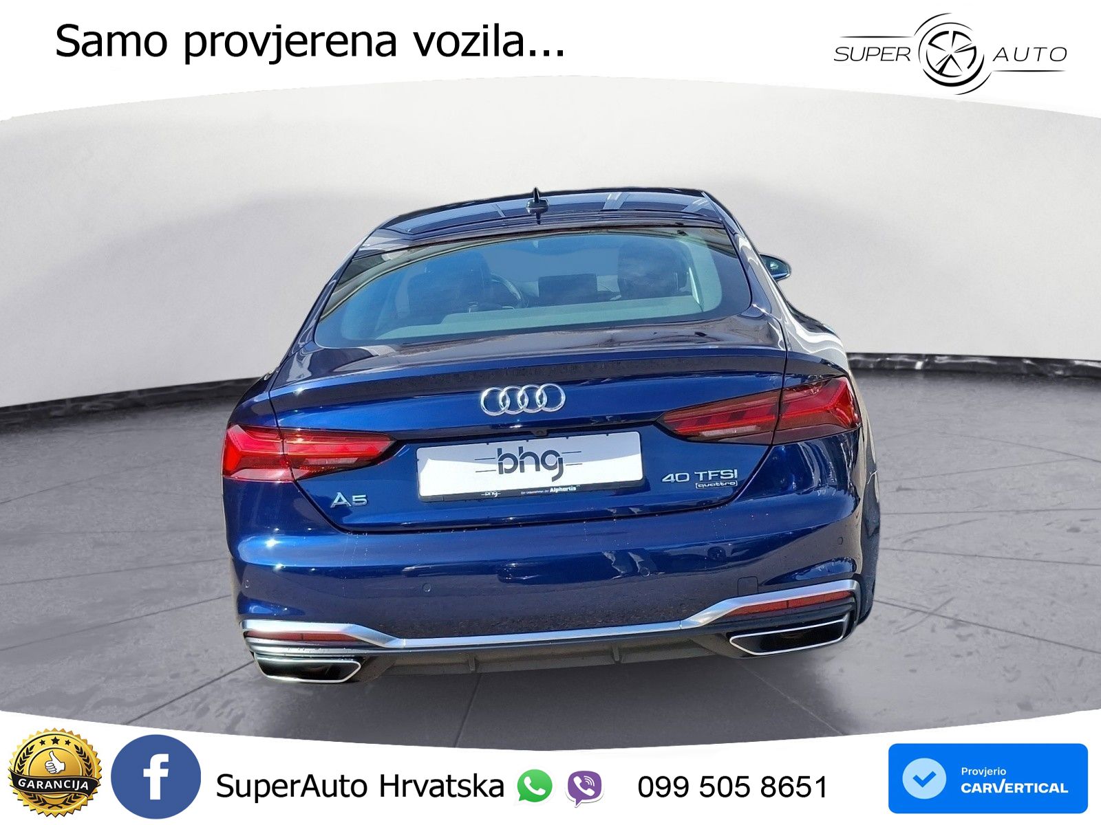 Audi A5 Sportback  40 TFSI (204 KS) quattro S tronic S line LED+GR SJED+ACC