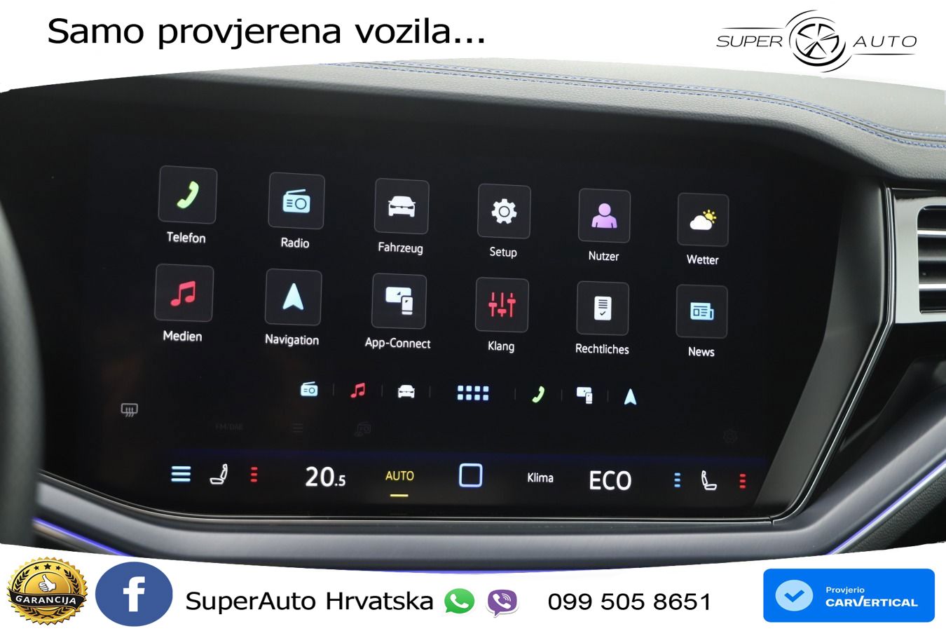 Volkswagen Touareg R 3.0 V6 TFSI (462 KS) 4MOTION Tiptronic ZRAČNI+ACC+4xGR SJED+KAM