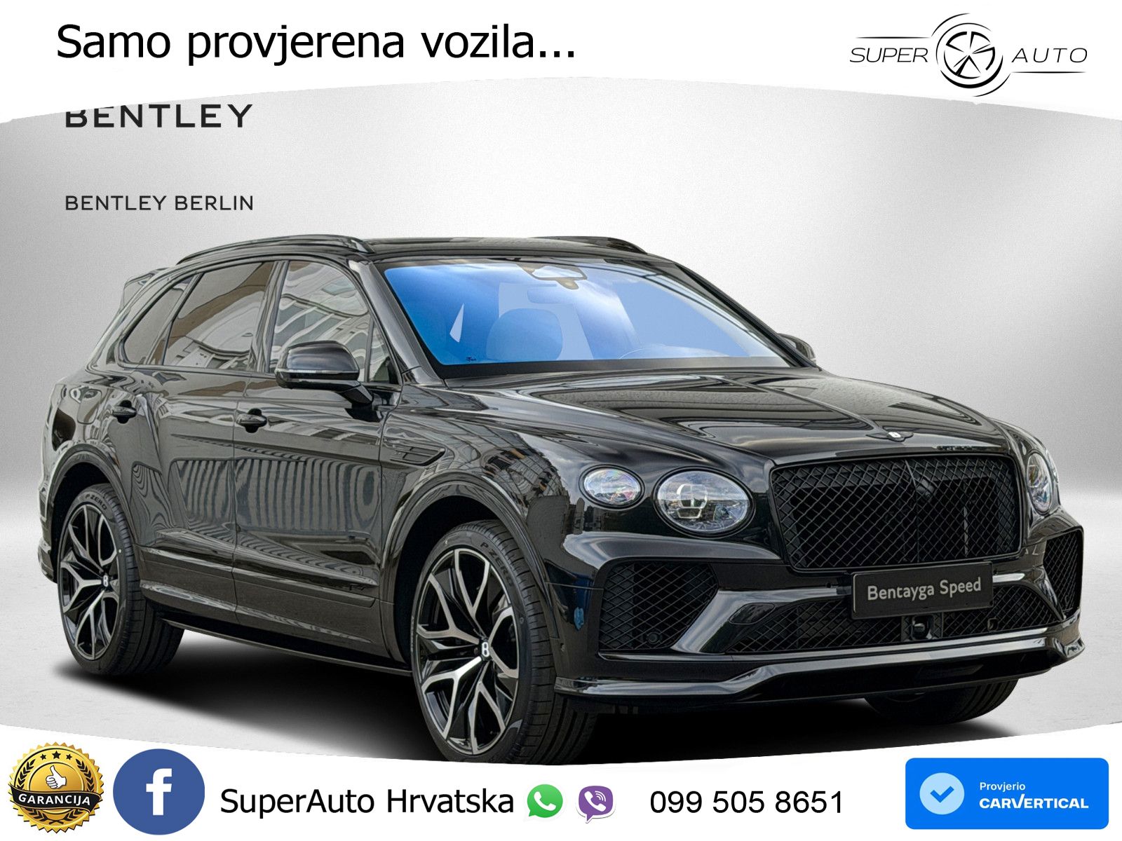 Bentley Bentayga Speed 4.0 V8 (650 KS) AWD Automatic LED+GR SJED+ACC