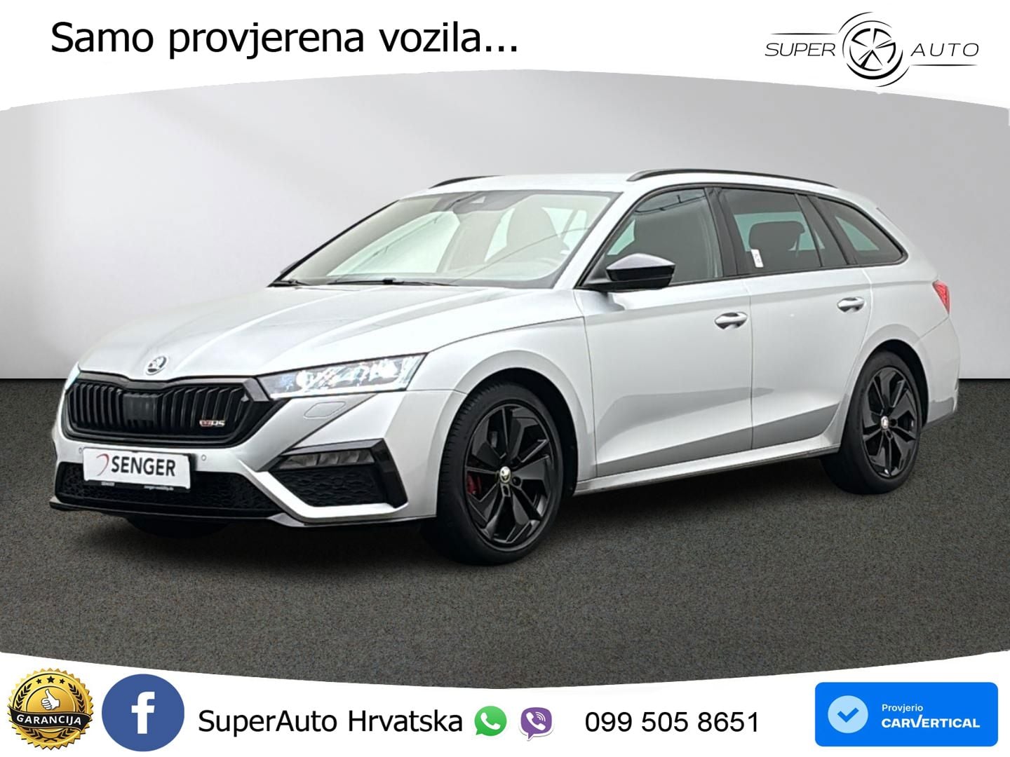 Škoda Octavia Combi RS 2.0 TDI (200 KS) 4x4 DSG LED+GR SJED+ACC