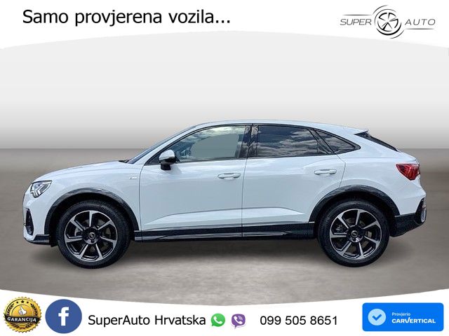 Audi Q3 II Sportback 40 TFSI (190 KS) quattro S tronic S line LED+GR SJED+ACC