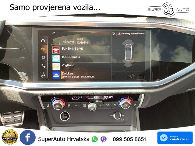 Audi Q3 II Sportback 40 TFSI (190 KS) quattro S tronic S line LED+GR SJED+ACC
