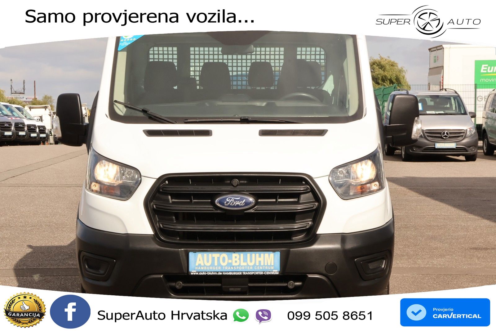 Ford Transit 350-EB Doka L2 + Klima AHK 2,24T 7-Sitze 131 KS