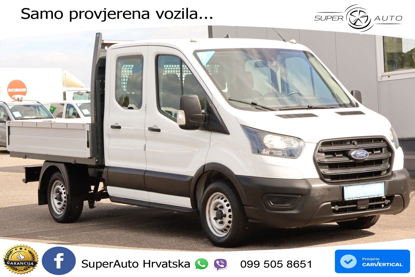 Ford Transit 350-EB Doka L2 + Klima AHK 2,24T 7-Sitze 131 KS
