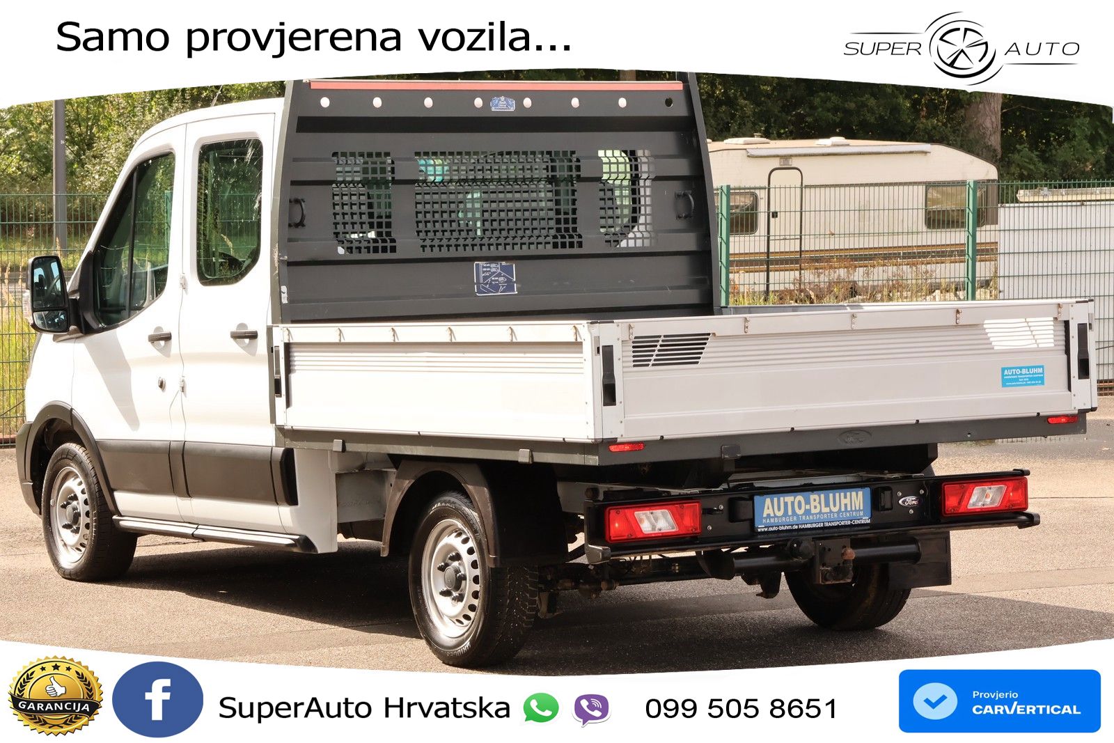 Ford Transit 350-EB Doka L2 + Klima AHK 2,24T 7-Sitze 131 KS