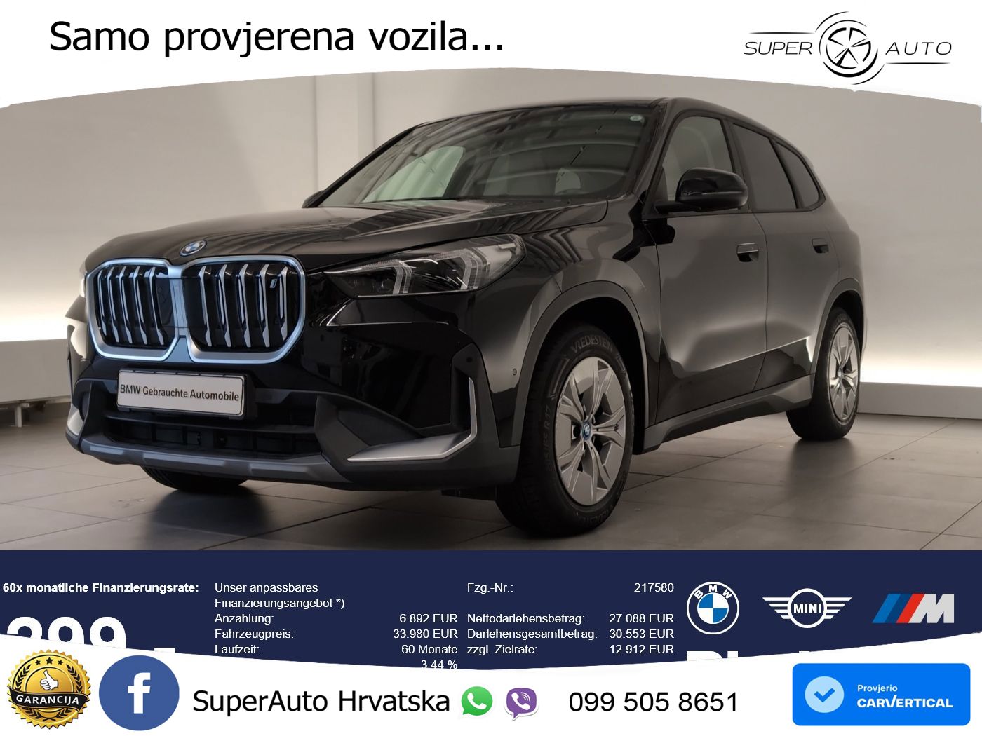 BMW iX1 68 kWh (313 KS) xDrive30