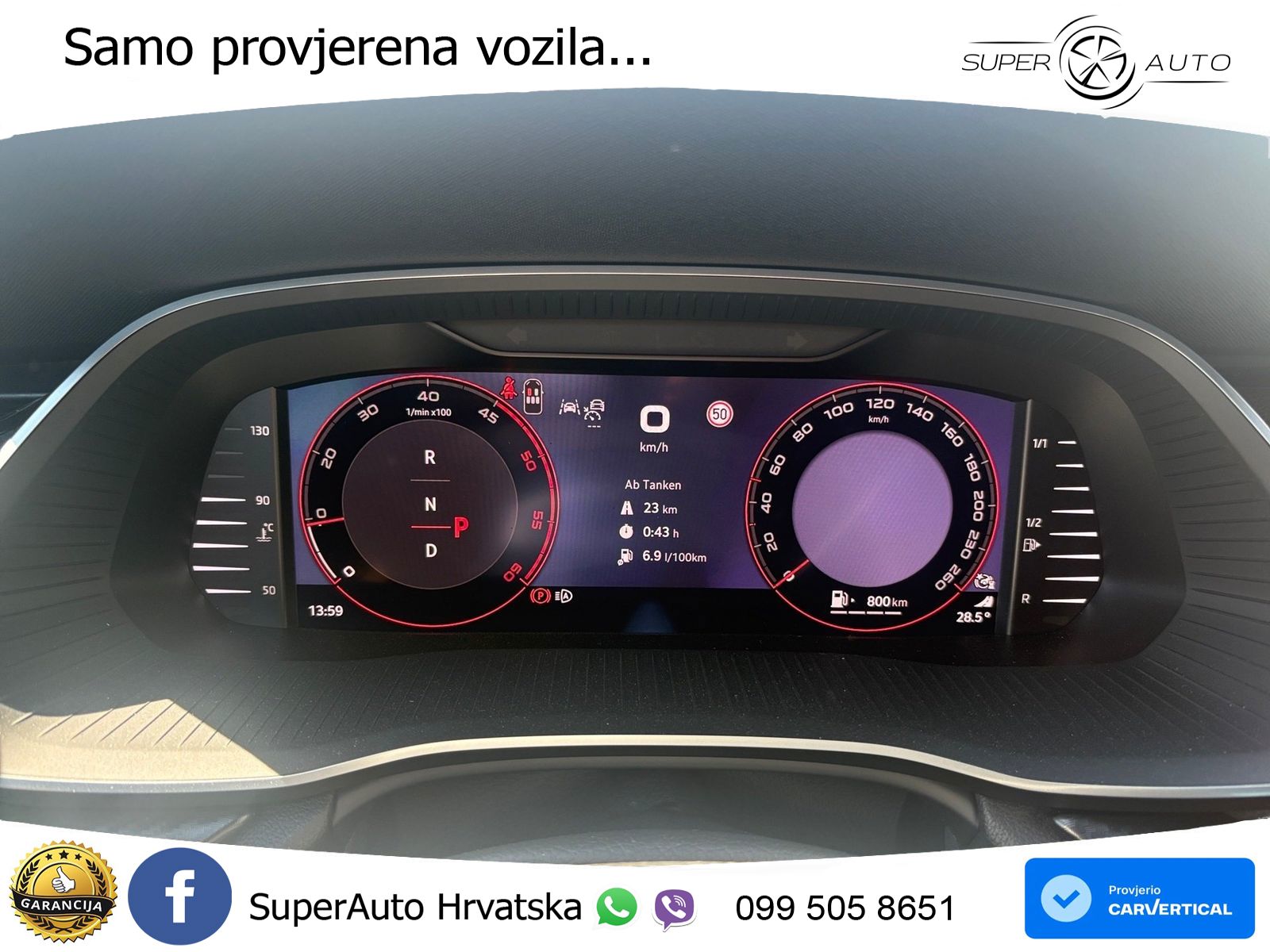 Škoda Octavia Combi 2.0 TDI (150 KS) DSG SportLine LED+GR SJED+ACC