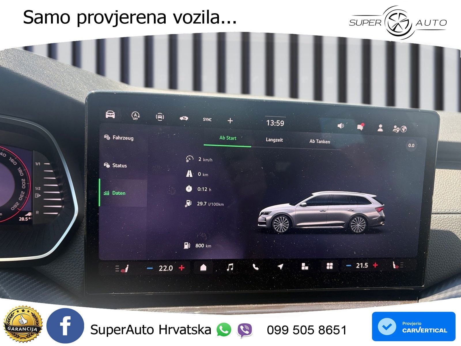 Škoda Octavia Combi 2.0 TDI (150 KS) DSG SportLine LED+GR SJED+ACC