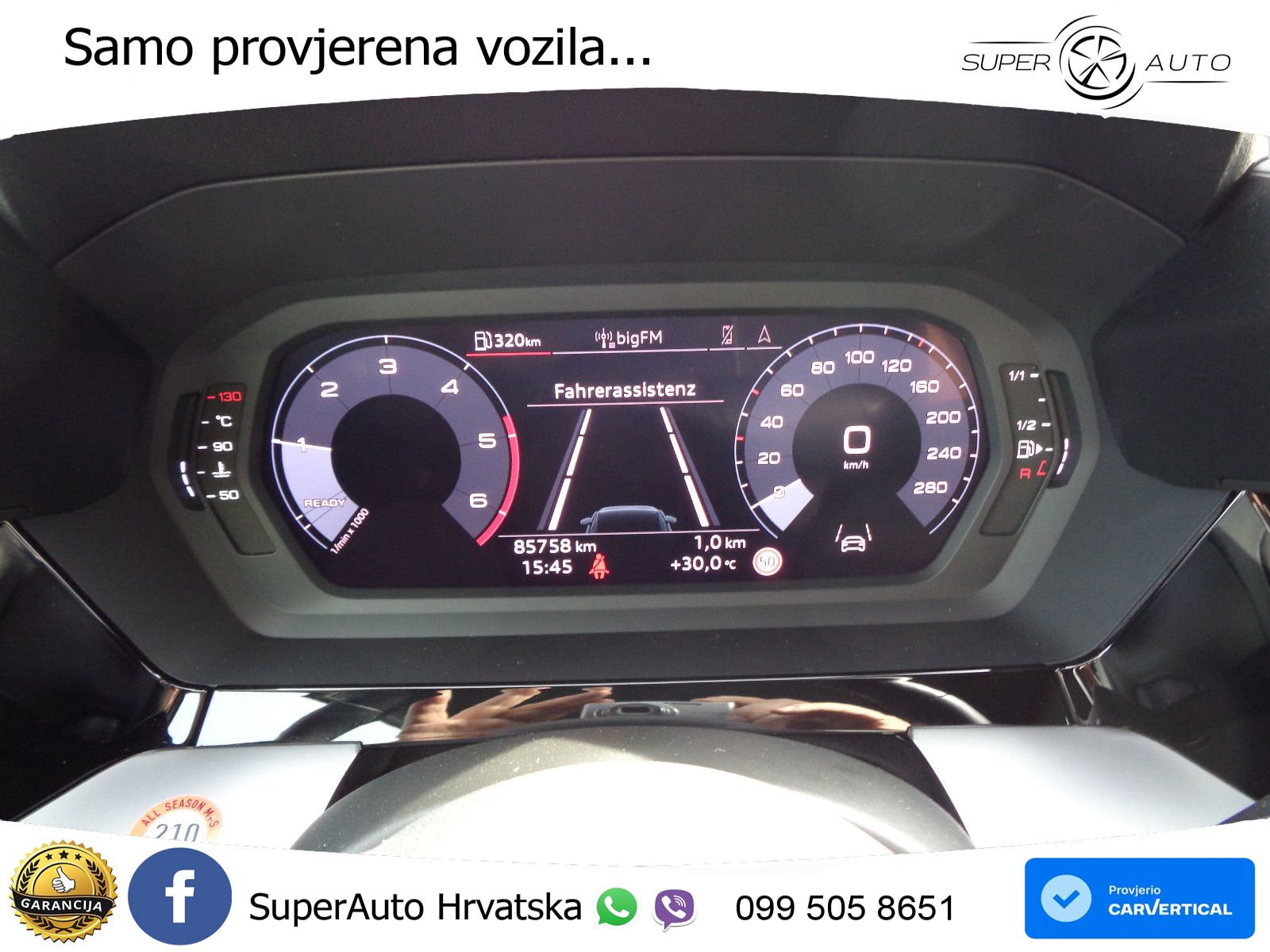 Audi A3 30 TDI (116 KS) LED+GR SJED+ACC