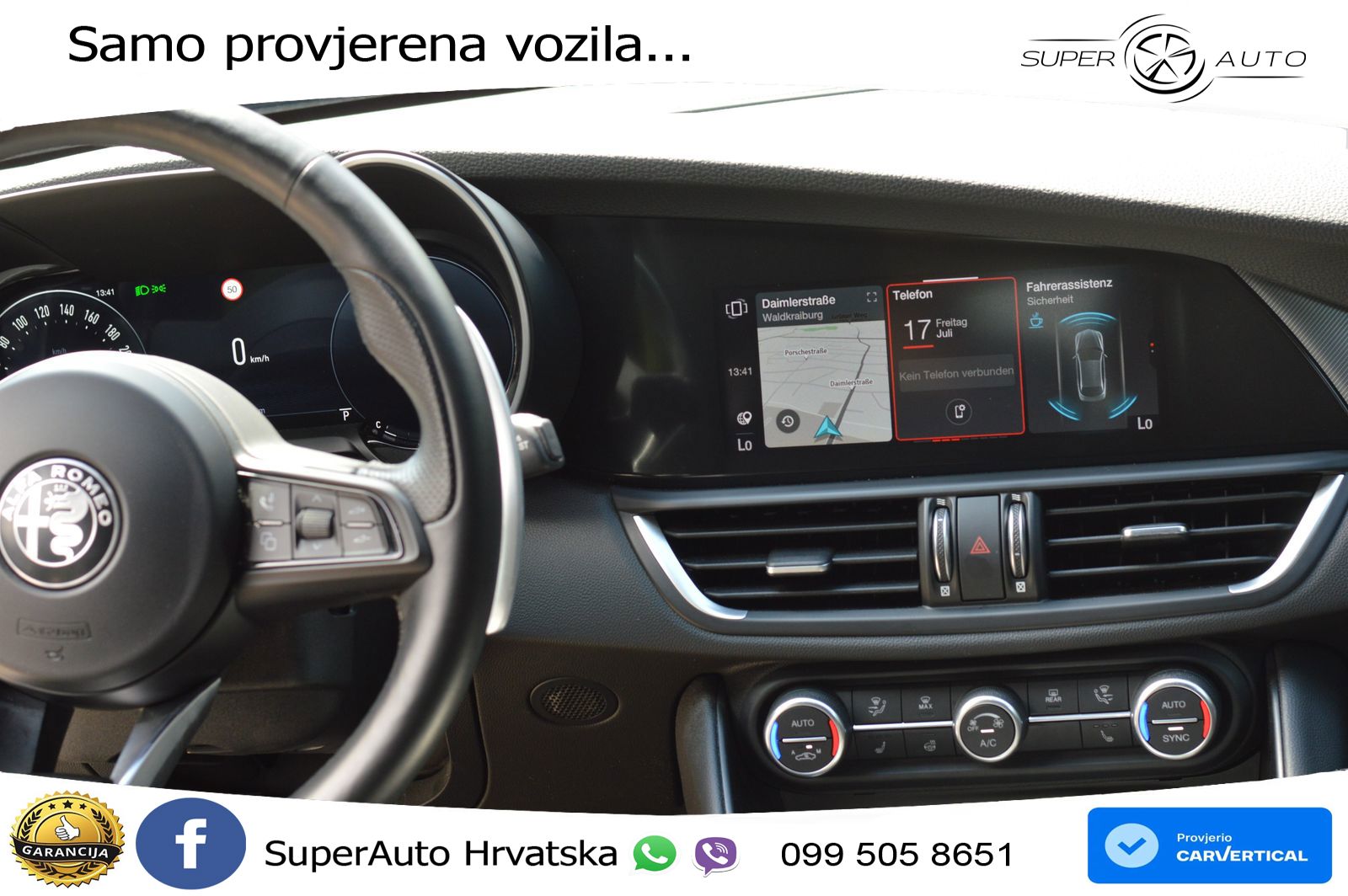 Alfa Romeo Giulia 2.0 Turbo (280 KS) Q4 Automatic LED+GR SJED+ACC