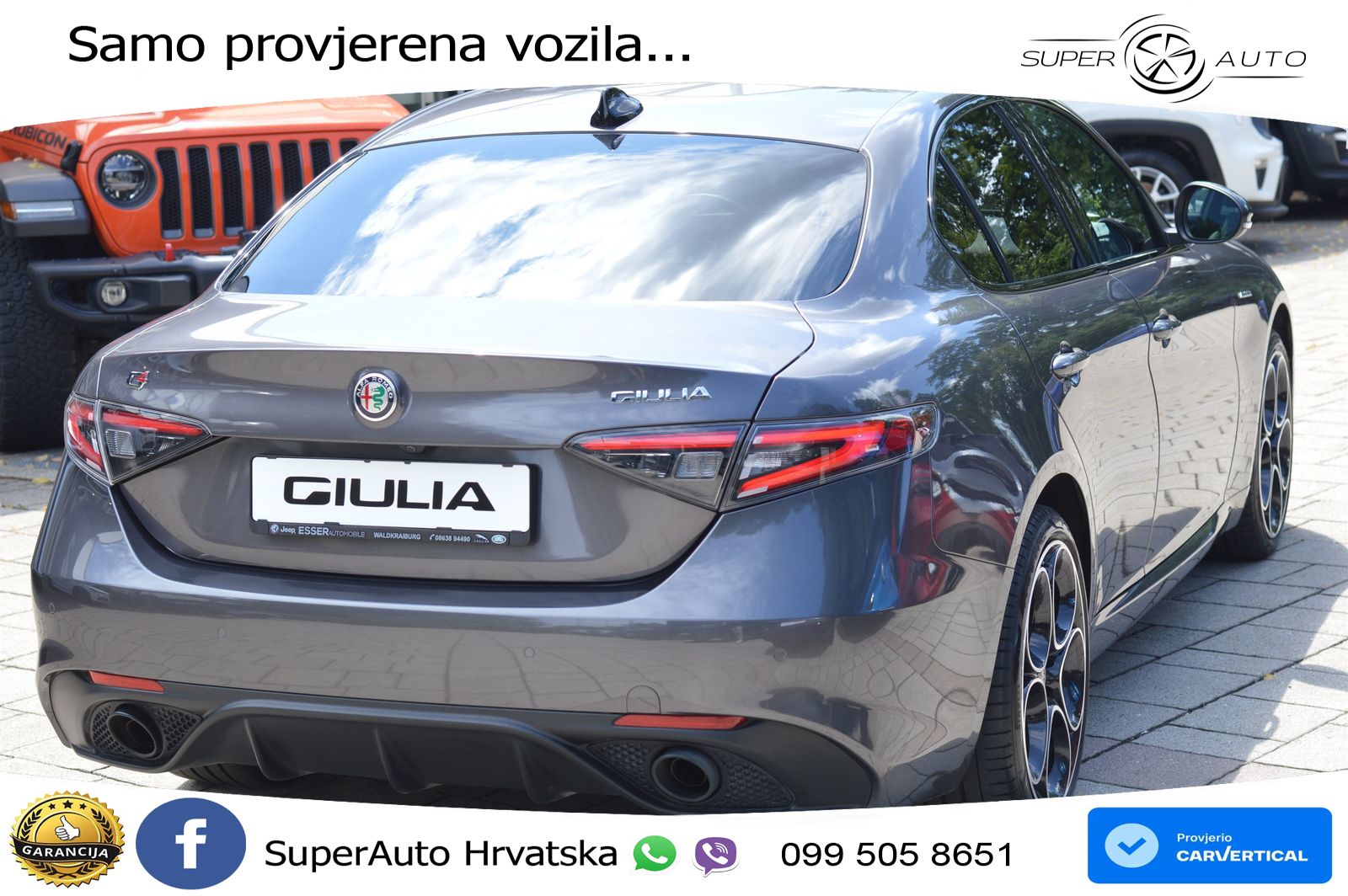 Alfa Romeo Giulia 2.0 Turbo (280 KS) Q4 Automatic LED+GR SJED+ACC