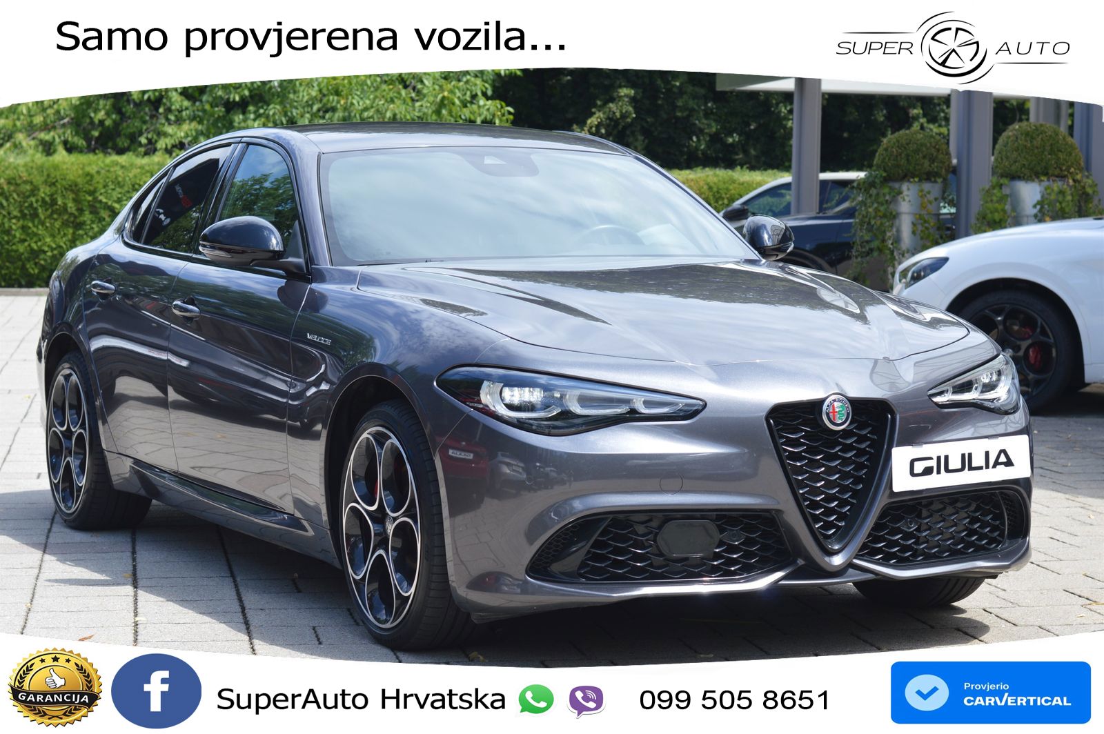 Alfa Romeo Giulia 2.0 Turbo (280 KS) Q4 Automatic LED+GR SJED+ACC