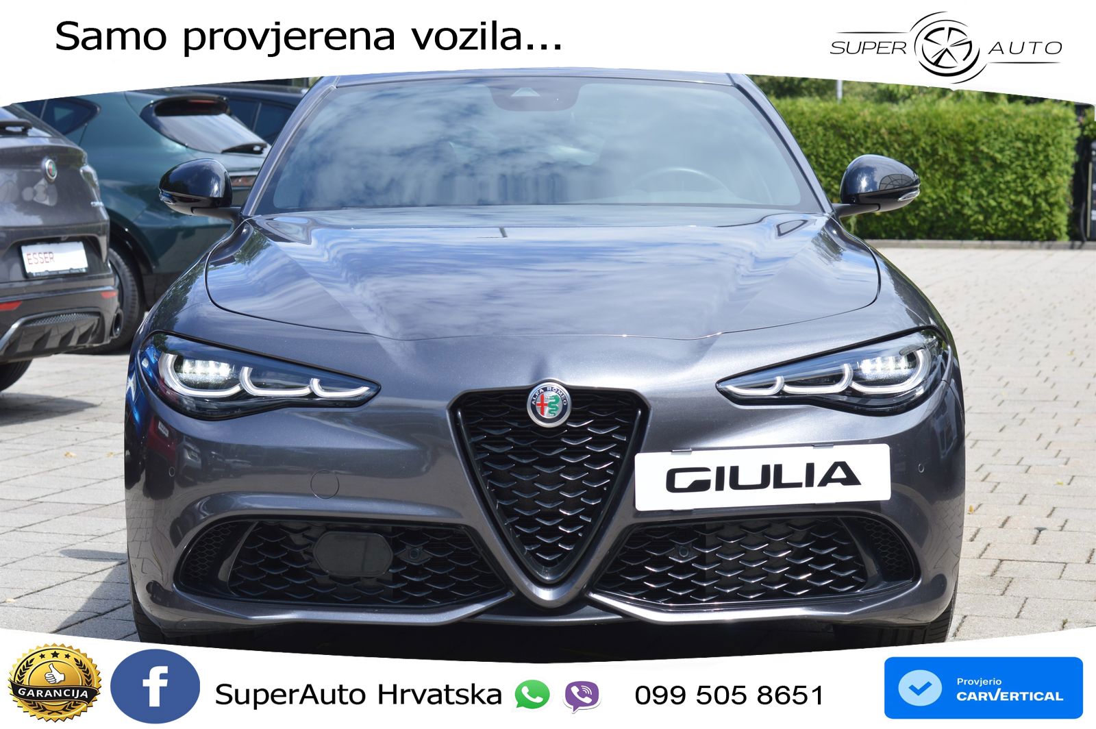Alfa Romeo Giulia 2.0 Turbo (280 KS) Q4 Automatic LED+GR SJED+ACC