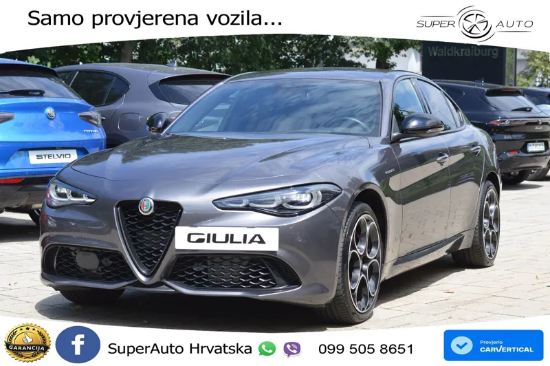 Alfa Romeo Giulia 2.0 Turbo (280 KS) Q4 Automatic LED+GR SJED+ACC