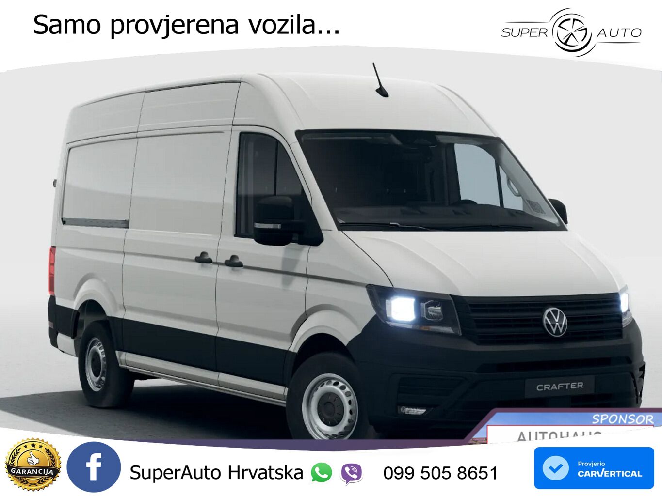 Volkswagen Crafter 35 AT8 L3H3 Kam Temp AppCo UVP-41%* 140 KS