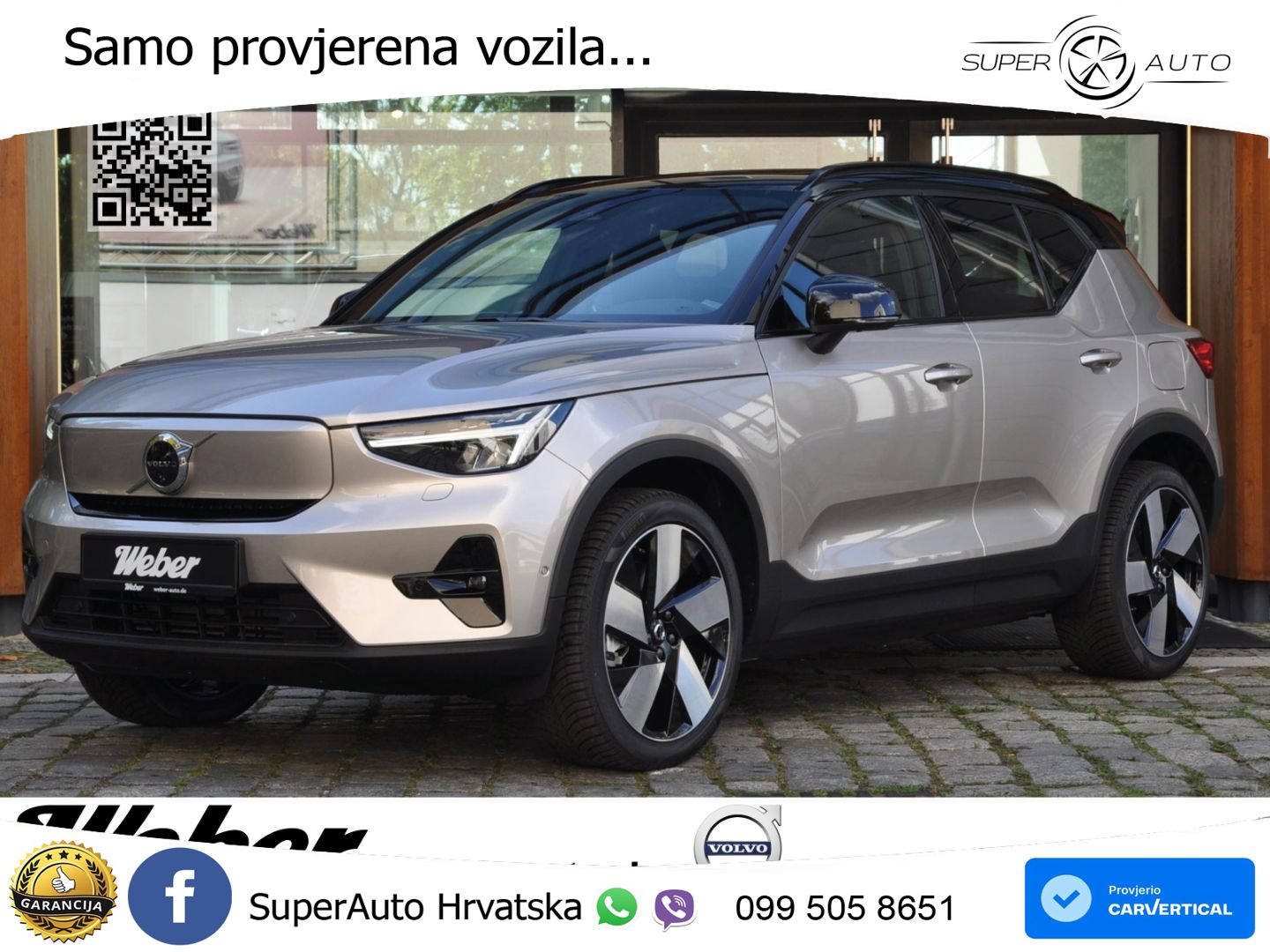 Volvo XC40 Recharge 69 kWh 231 KS Single Motor ACC+GR SJED+360+PANO