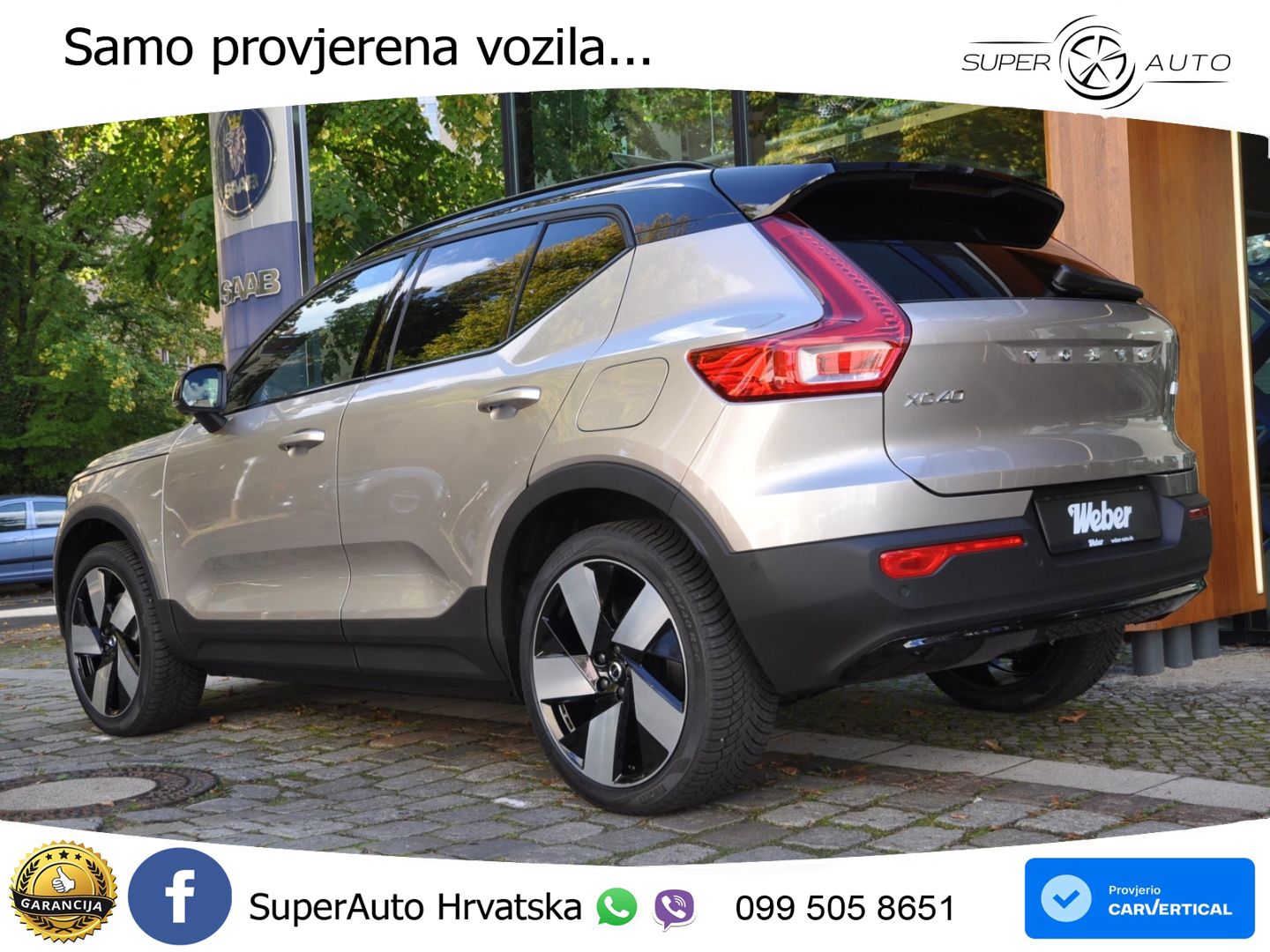 Volvo XC40 Recharge 69 kWh 231 KS Single Motor ACC+GR SJED+360+PANO