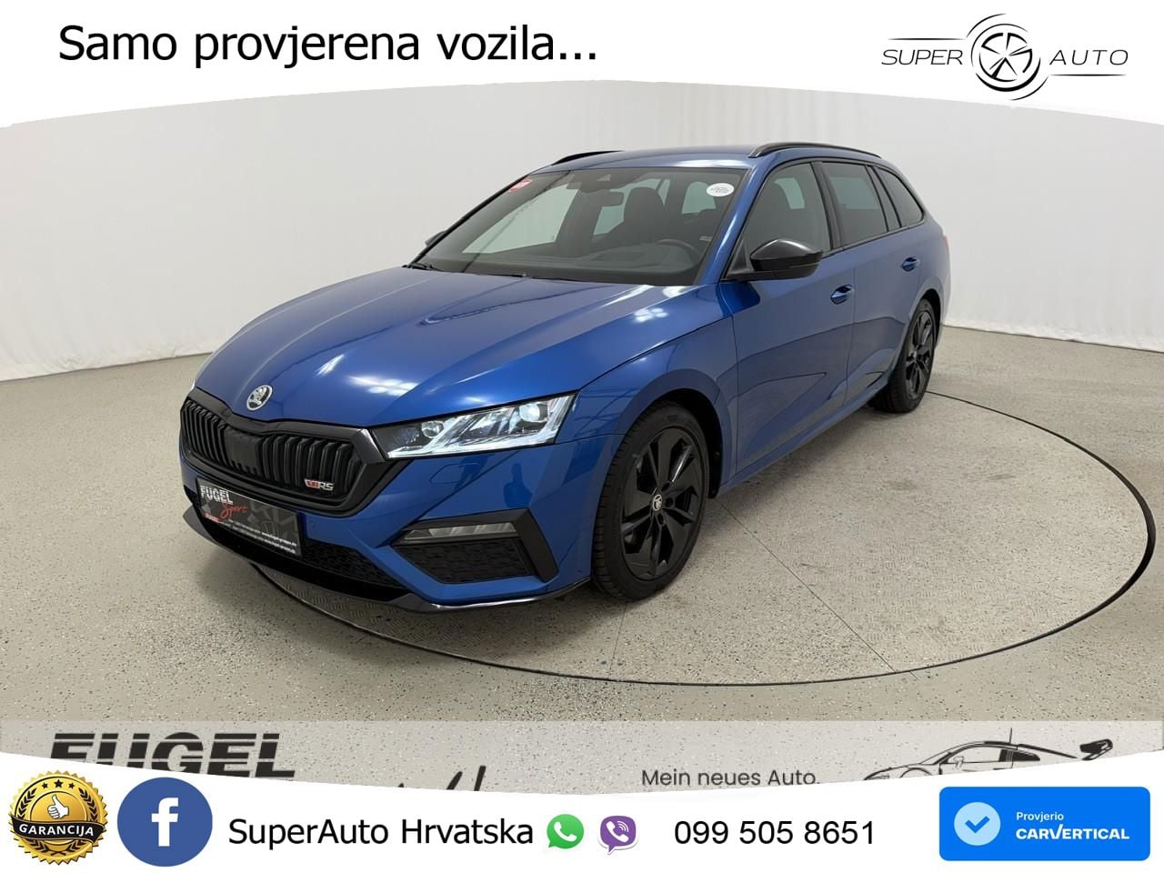 Škoda Octavia Combi RS 2.0 TDI (200 KS) DSG LED+GR SJED+ACC
