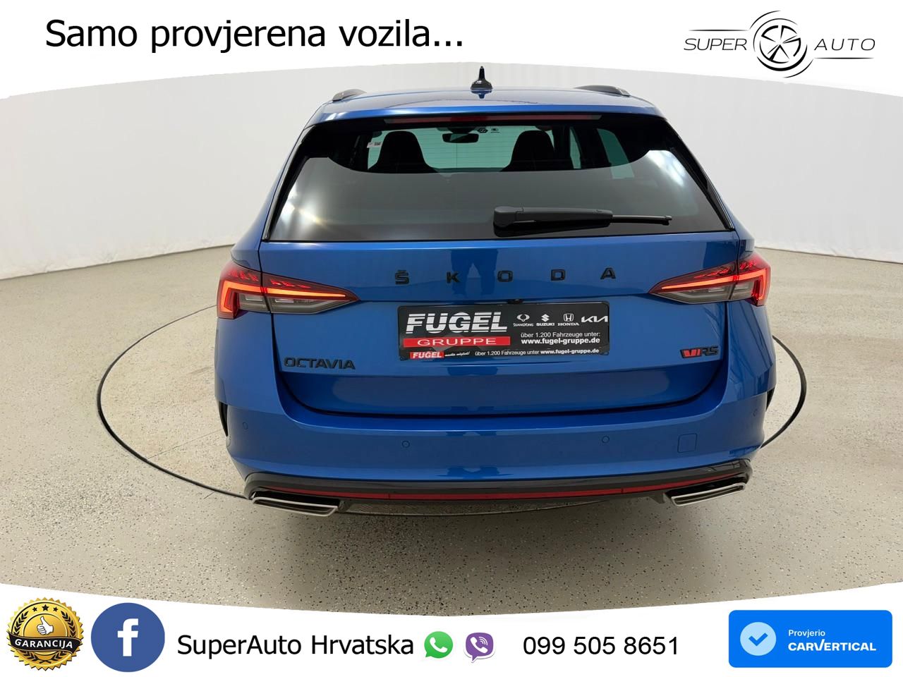 Škoda Octavia Combi RS 2.0 TDI (200 KS) DSG LED+GR SJED+ACC
