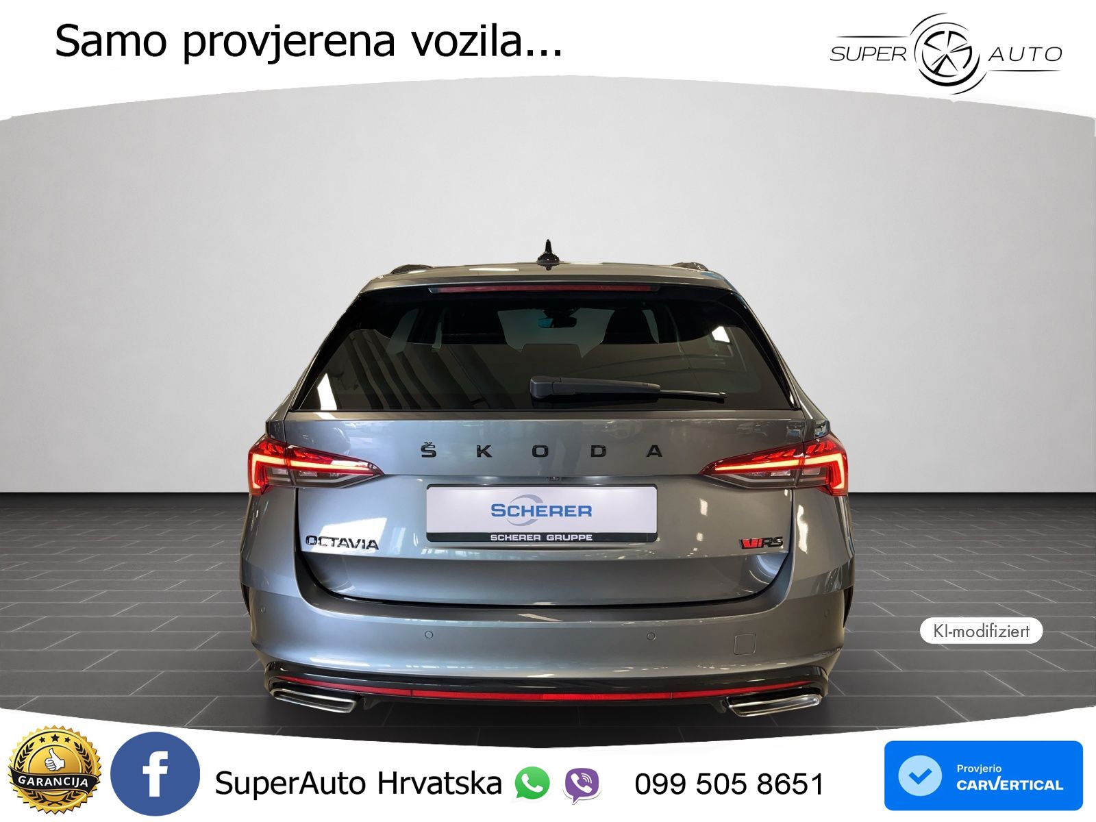 Škoda Octavia Combi RS 2.0 TDI (200 KS) DSG LED+GR SJED+ACC