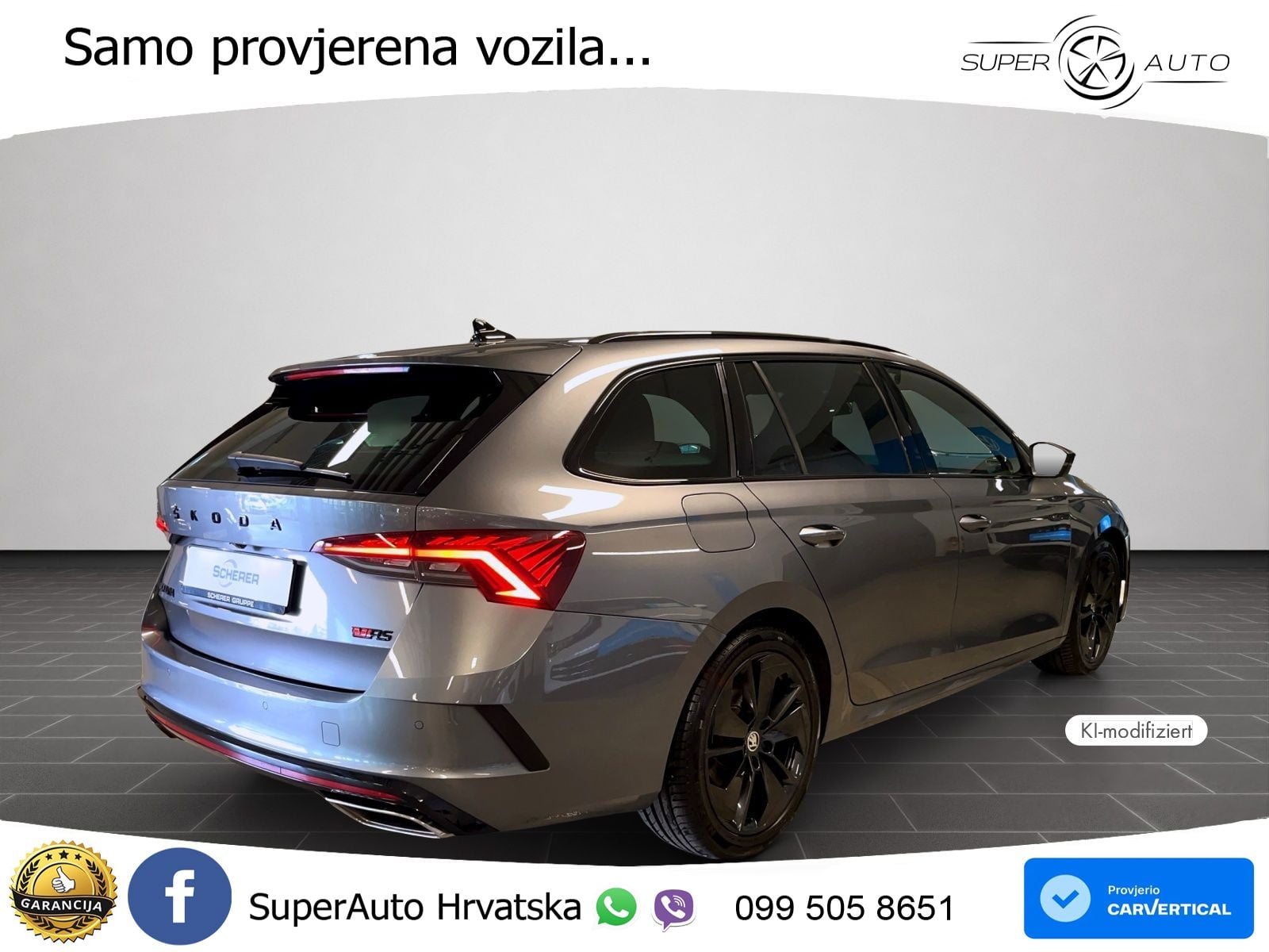 Škoda Octavia Combi RS 2.0 TDI (200 KS) DSG LED+GR SJED+ACC