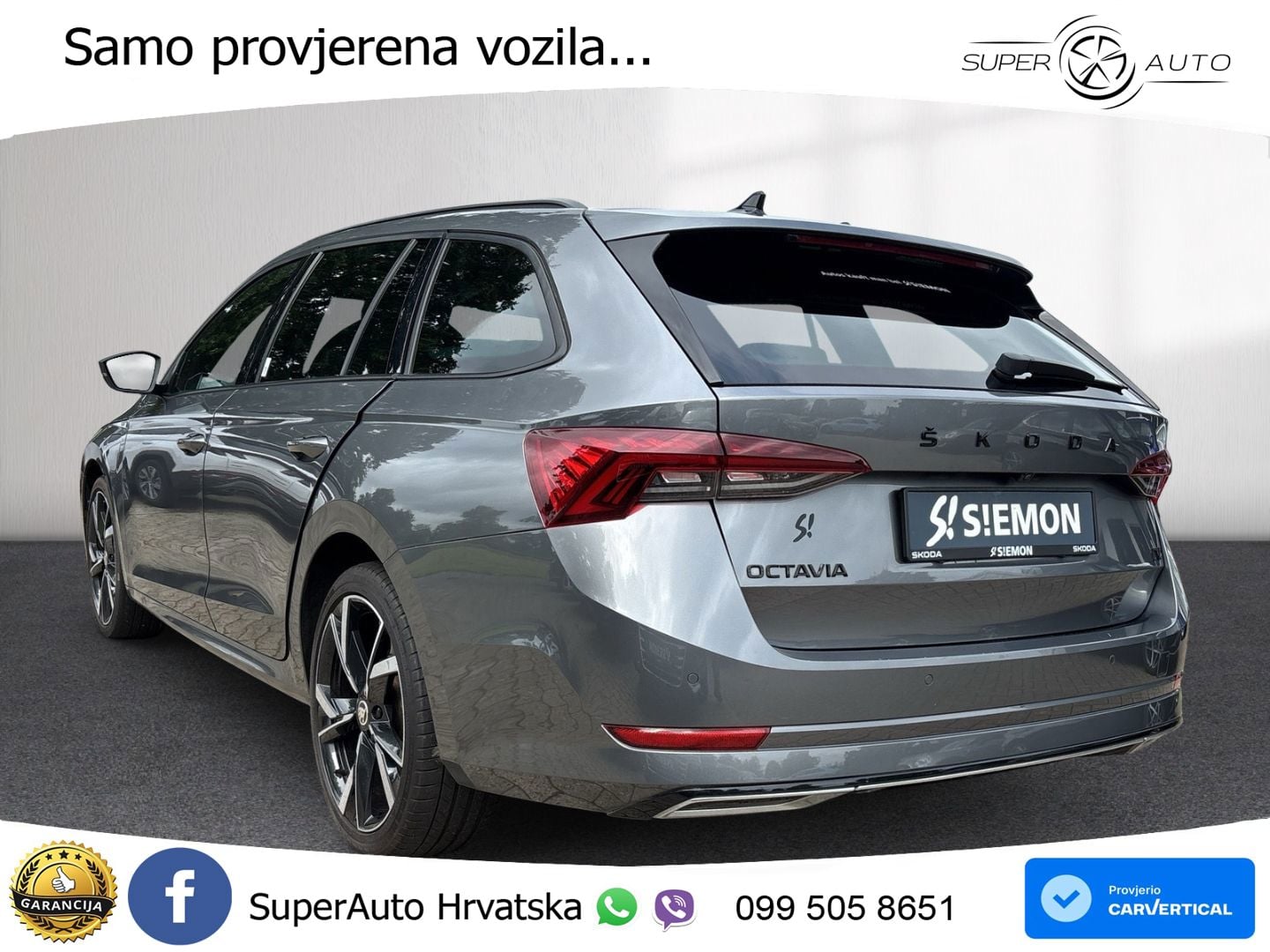 Škoda Octavia Combi iV 1.4 TSI (204 KS) DSG SportLine LED+GR SJED+ACC