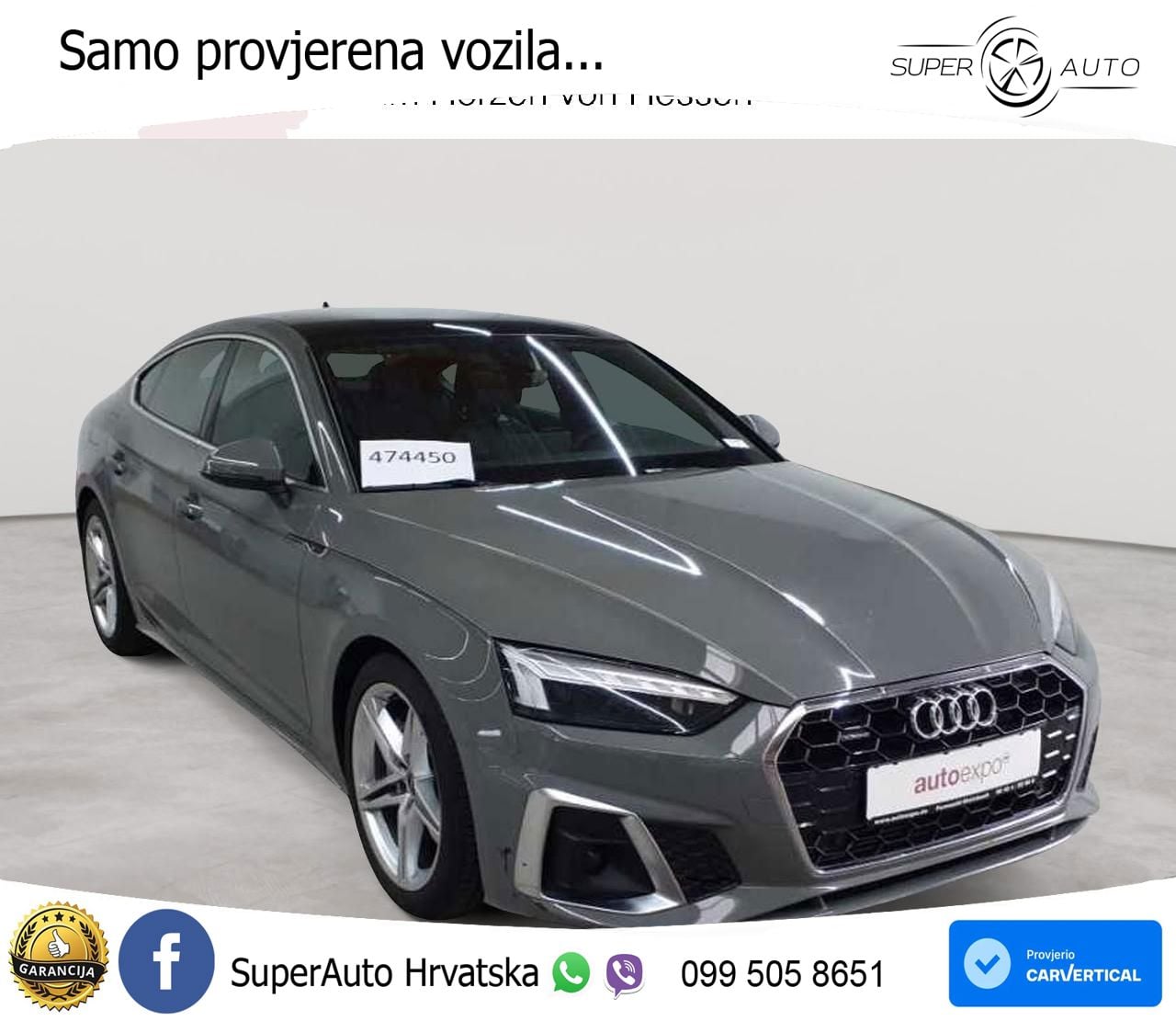 Audi A5 Sportback 45 TFSI (265 KS) quattro S tronic S line