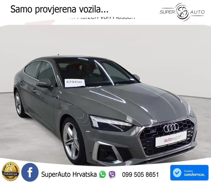 Audi A5 Sportback 45 TFSI (265 KS) quattro S tronic S line