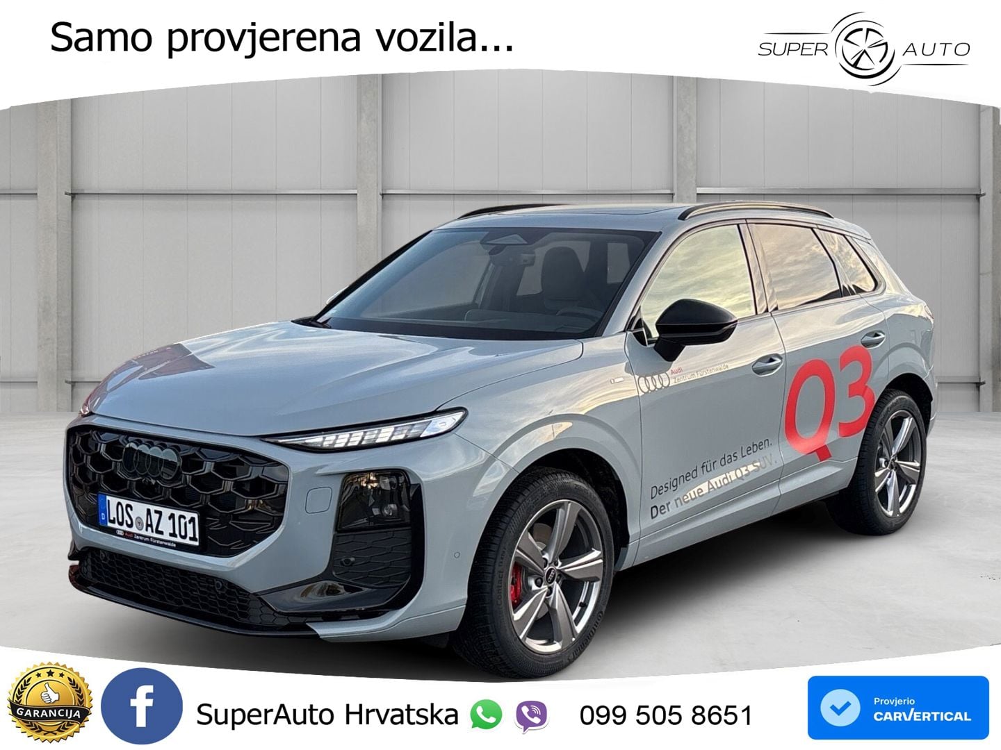 Audi Q3 2.0 TFSI (265 KS) quattro S tronic MATRIX+GR SJED+KAM