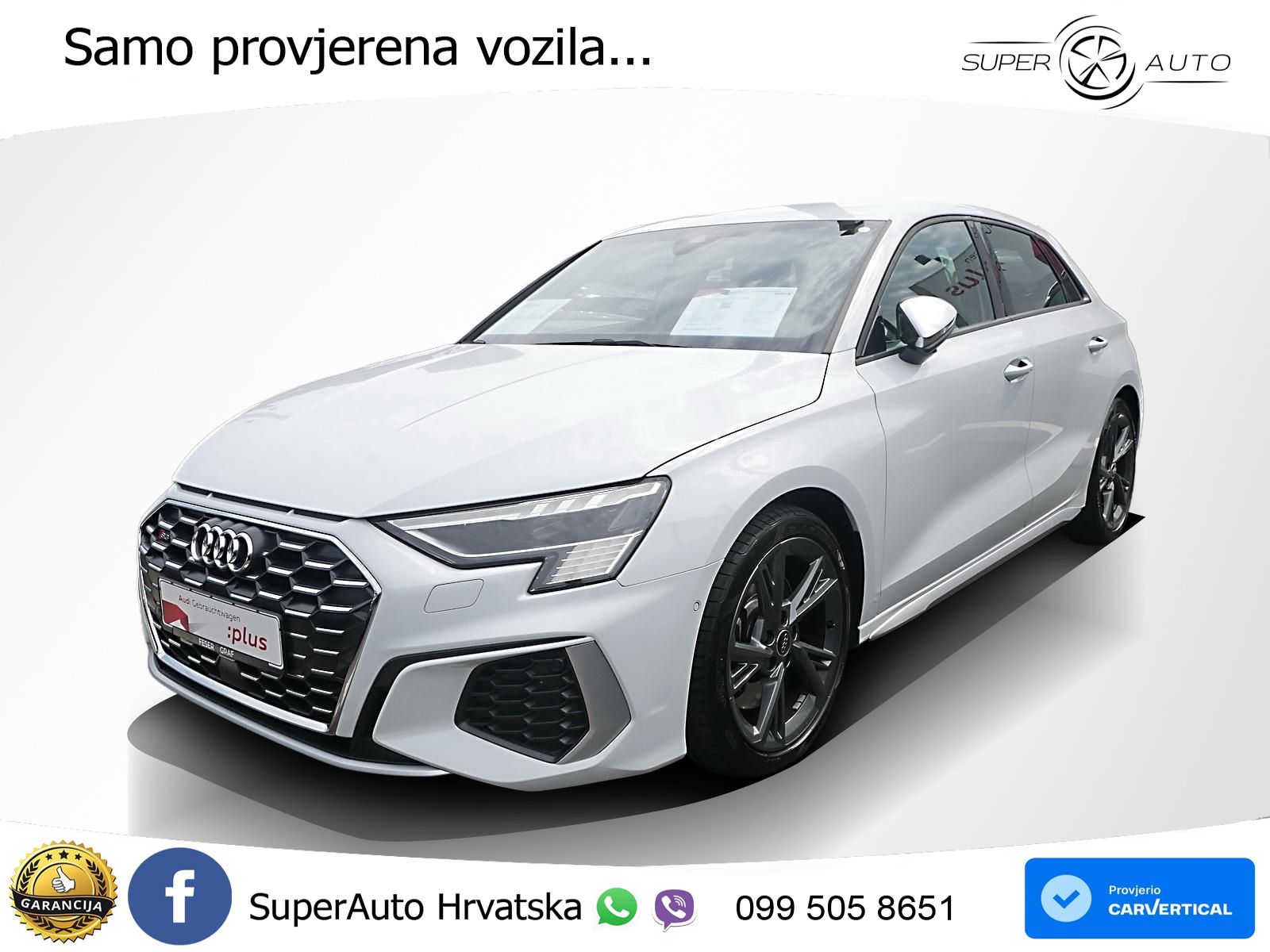 Audi S3 2.0 TFSI (310 KS) quattro S tronic MATRIX+GR SJED+KAM