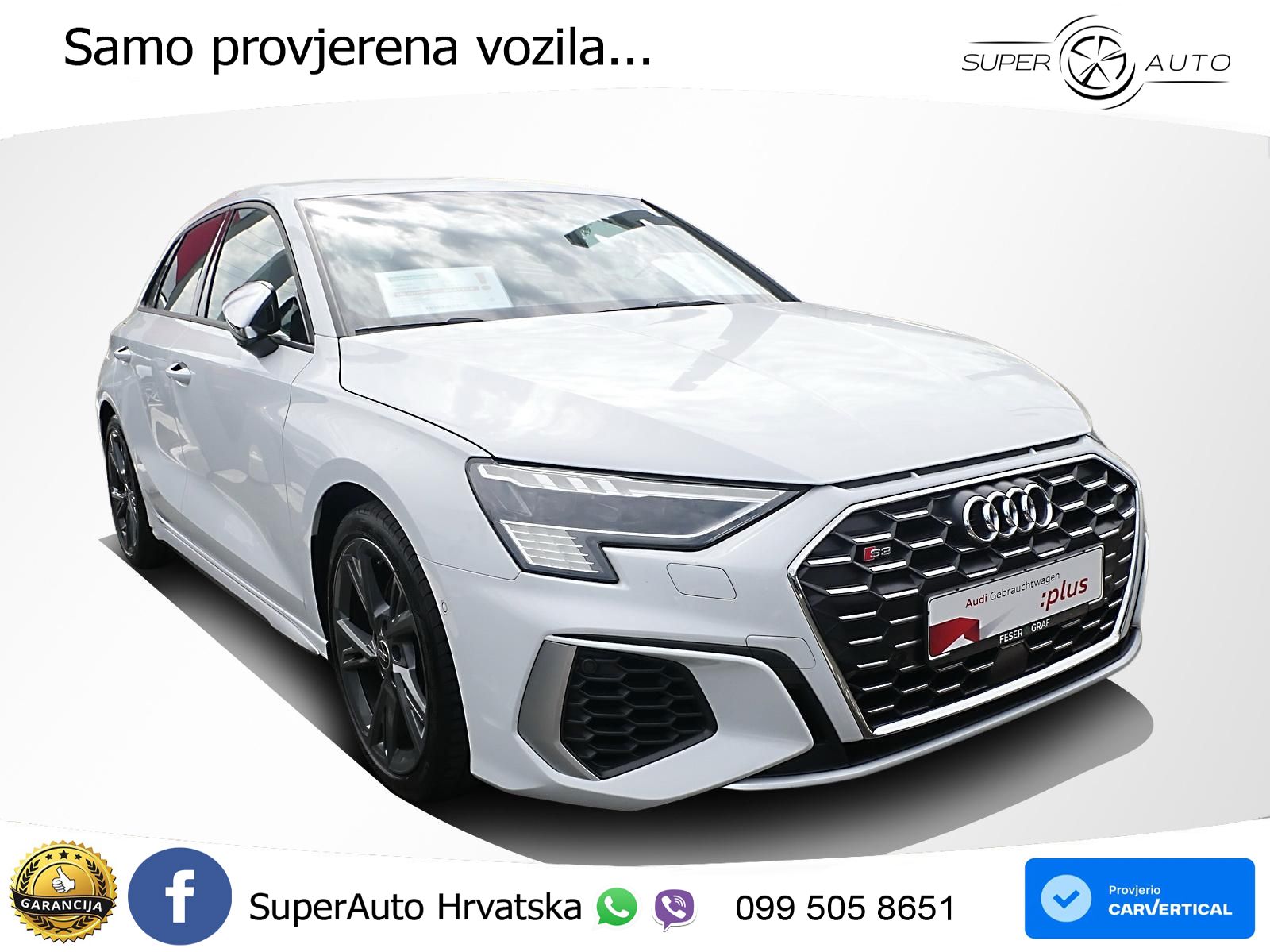 Audi S3 2.0 TFSI (310 KS) quattro S tronic MATRIX+GR SJED+KAM