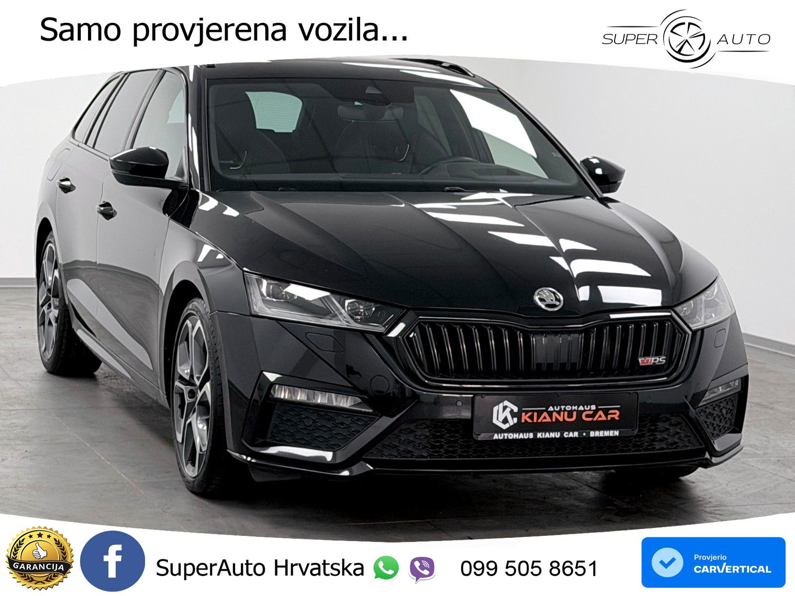 Škoda Octavia Combi RS 2.0 TDI (200 KS) 4x4 DSG LED+GR SJED+ACC