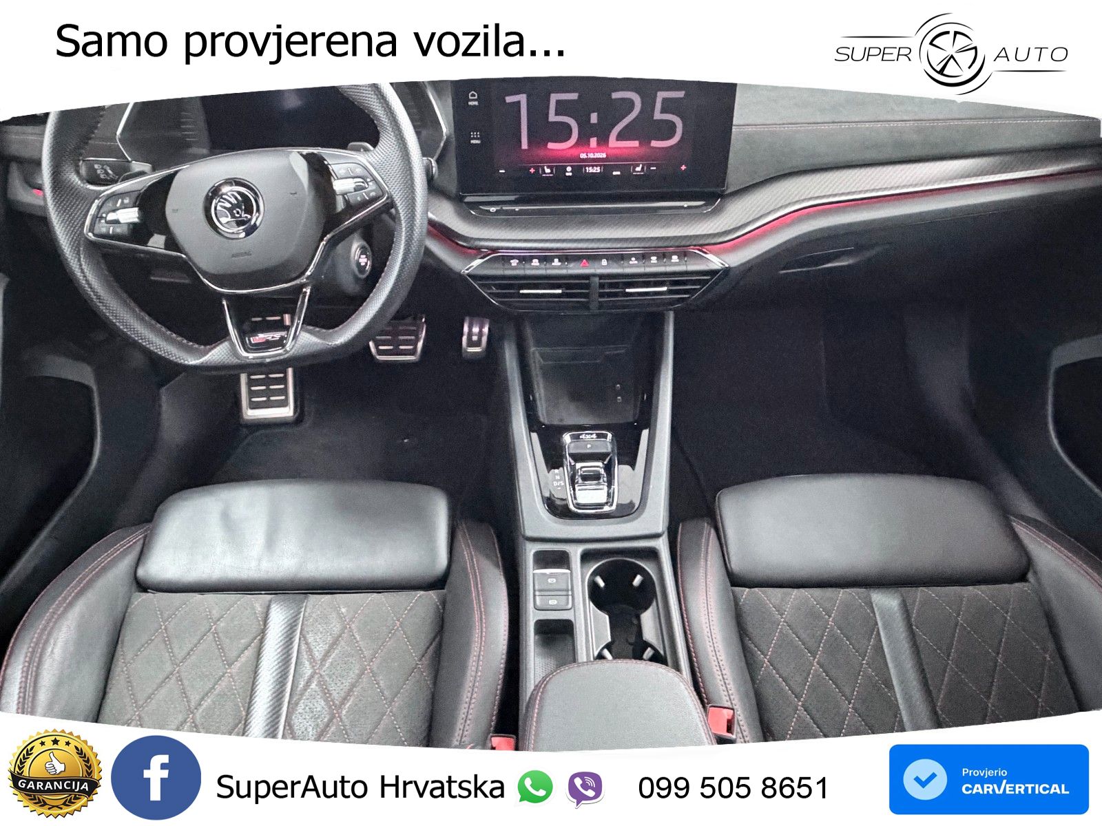 Škoda Octavia Combi RS 2.0 TDI (200 KS) 4x4 DSG LED+GR SJED+ACC
