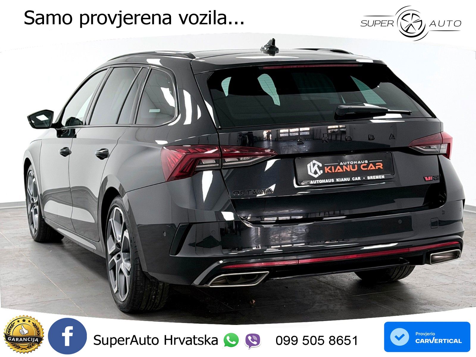Škoda Octavia Combi RS 2.0 TDI (200 KS) 4x4 DSG LED+GR SJED+ACC
