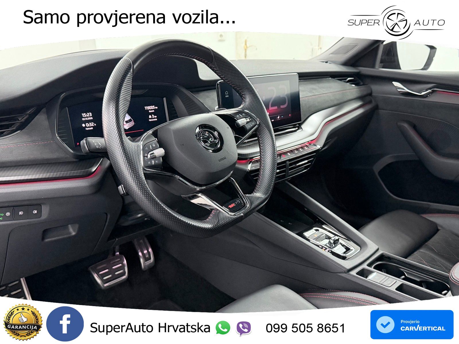 Škoda Octavia Combi RS 2.0 TDI (200 KS) 4x4 DSG LED+GR SJED+ACC