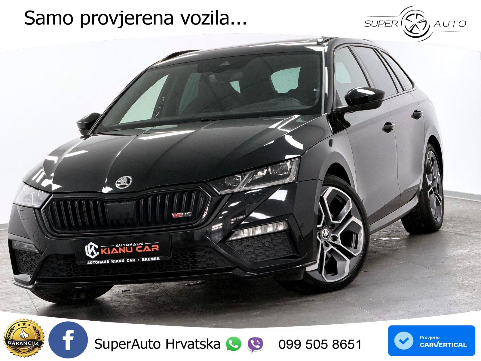 Škoda Octavia Combi RS 2.0 TDI (200 KS) 4x4 DSG LED+GR SJED+ACC