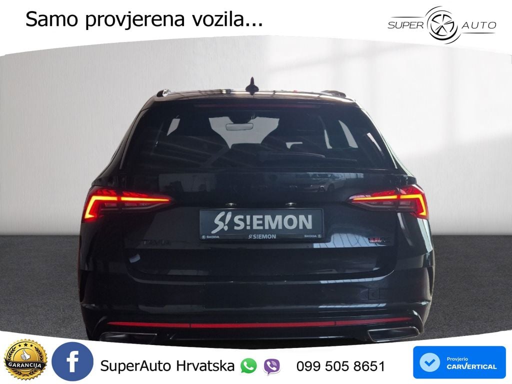 Škoda Octavia Combi RS 2.0 TDI (200 KS) DSG LED+GR SJED+ACC
