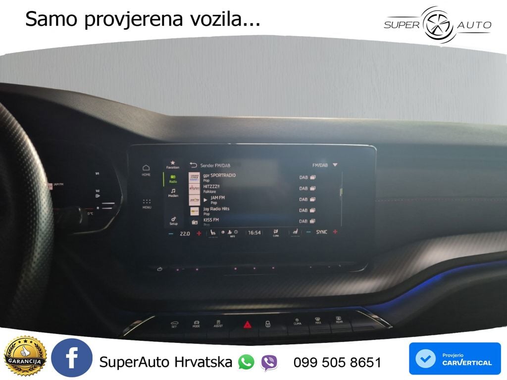 Škoda Octavia Combi RS 2.0 TDI (200 KS) DSG LED+GR SJED+ACC