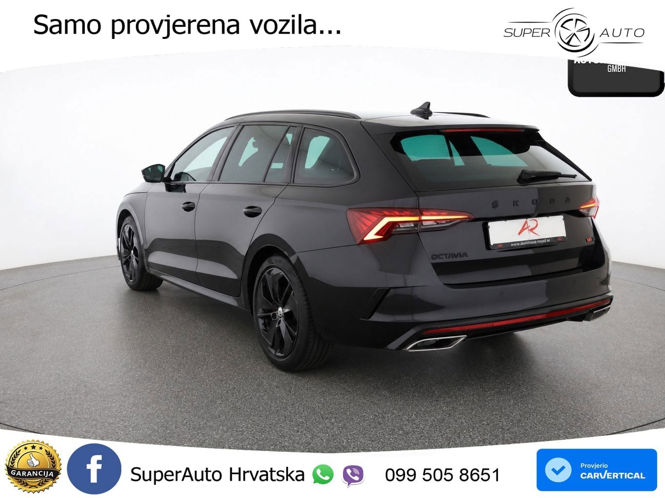 Škoda Octavia Combi RS 2.0 TDI (200 KS) DSG LED+GR SJED+ACC