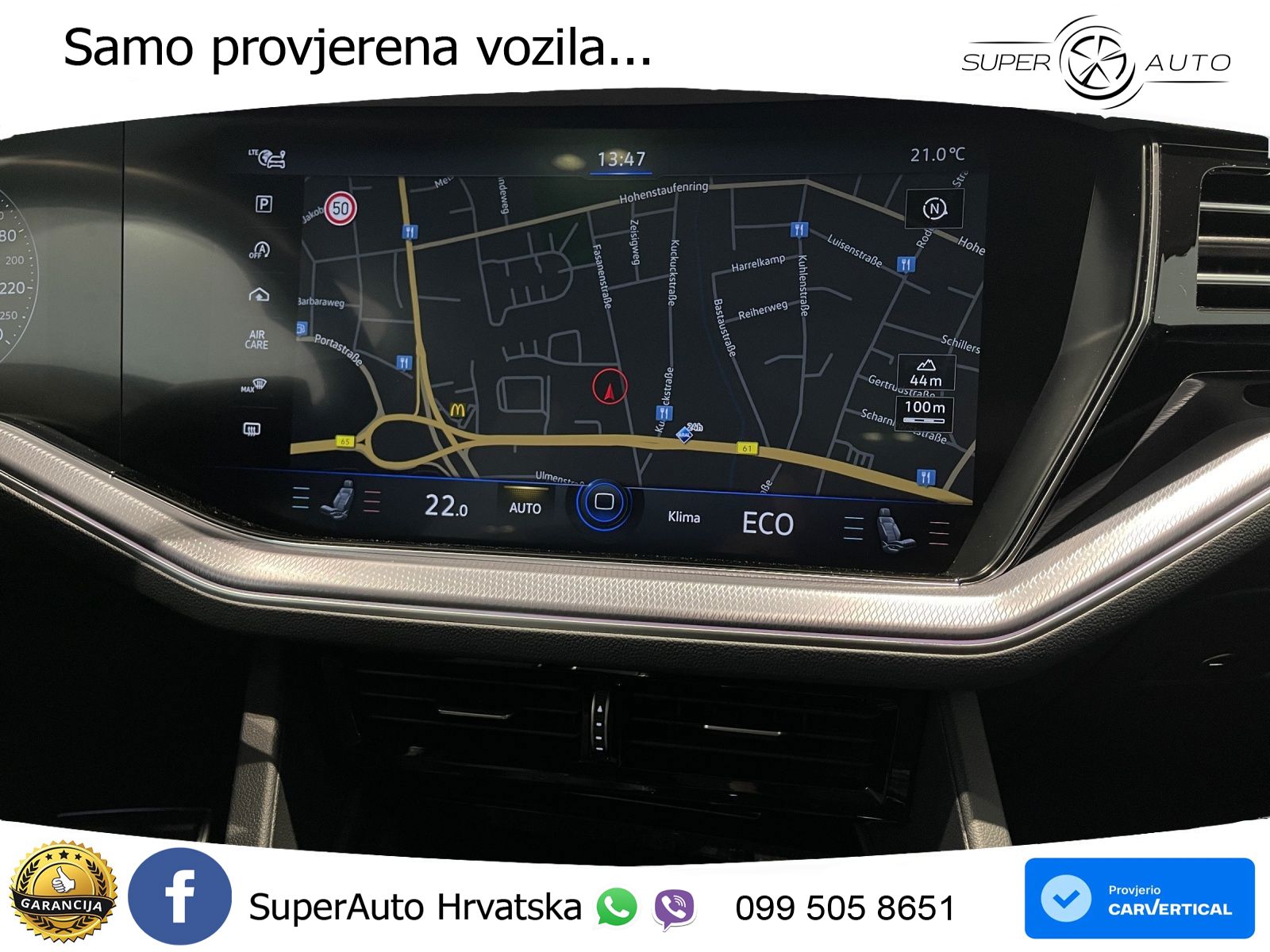 Volkswagen Touareg 3.0 V6 TDI (286 KS) 4MOTION Tiptronic R-Line ZRAČNI+ACC+GR SJED+KAM+PANO
